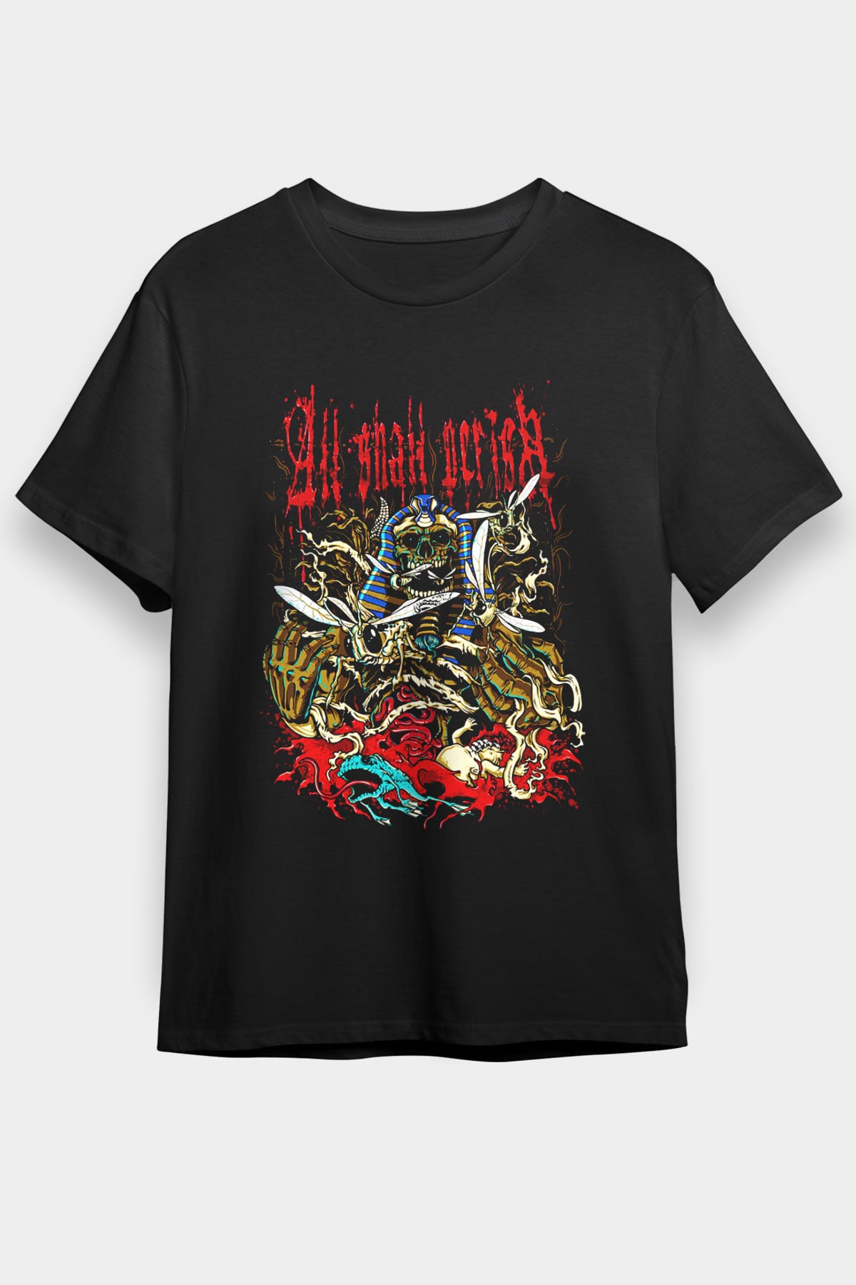 All Shall Perish Siyah Unisex Tişört T-Shirt - TişörtFabrikası