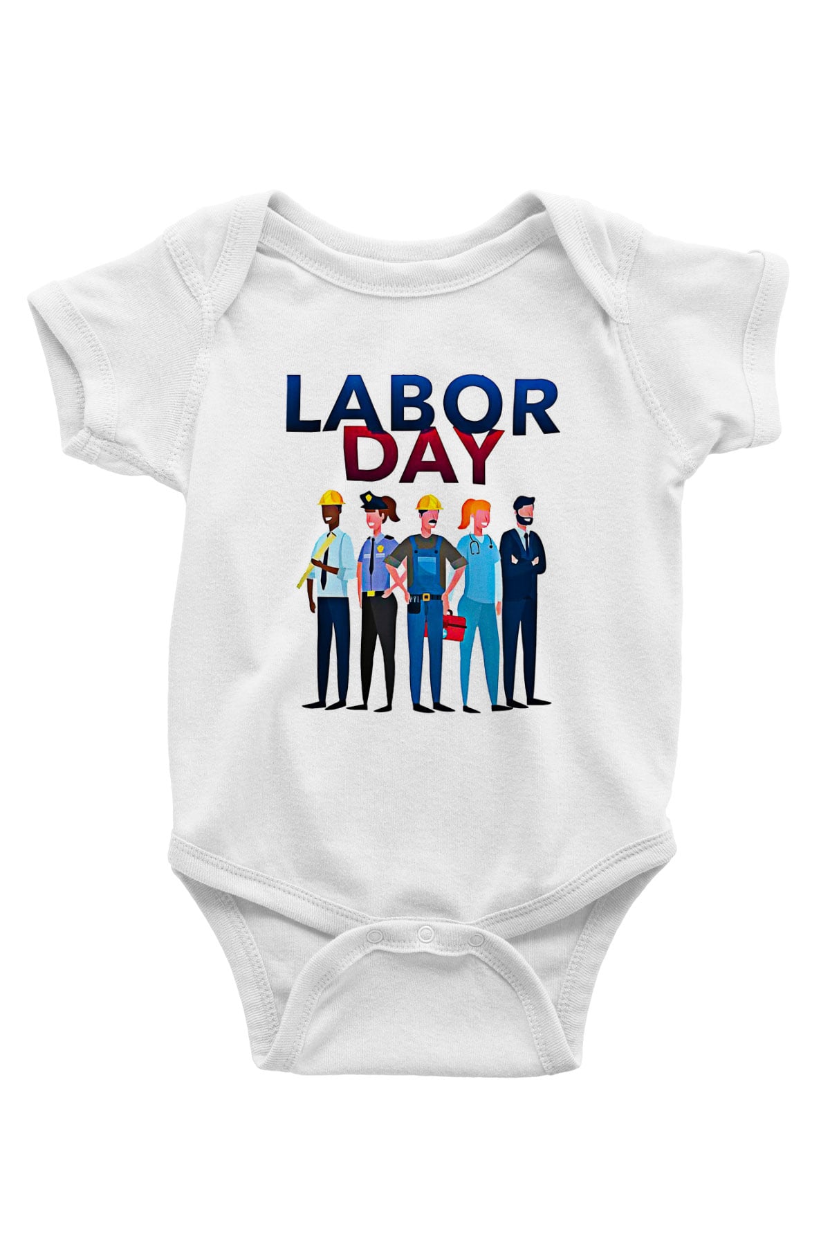 1 Mayıs Baskılı Beyaz Unisex Bebek Body - Zıbın