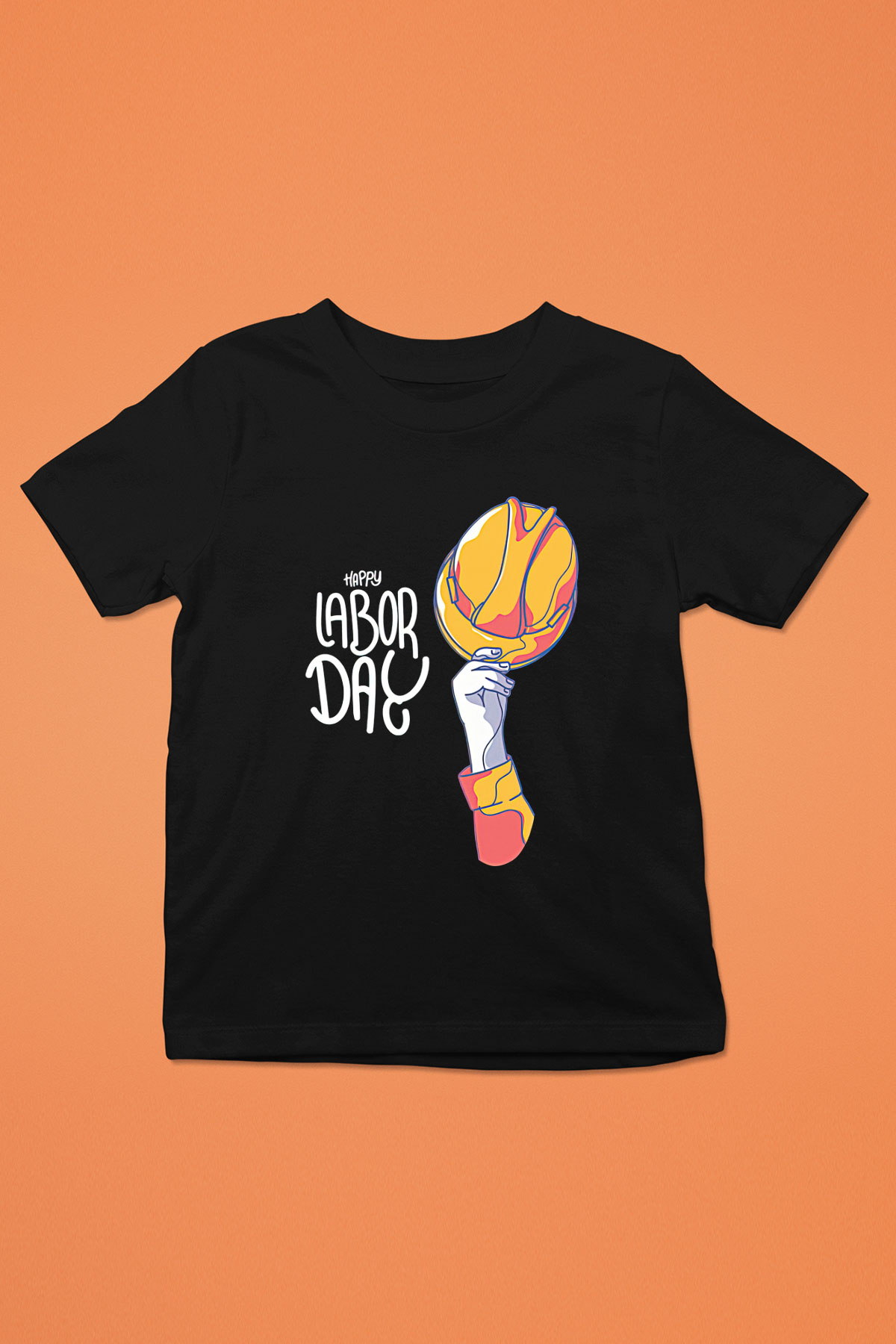 1 Mayıs Baskılı Unisex Siyah Çocuk Tişört - Tshirt