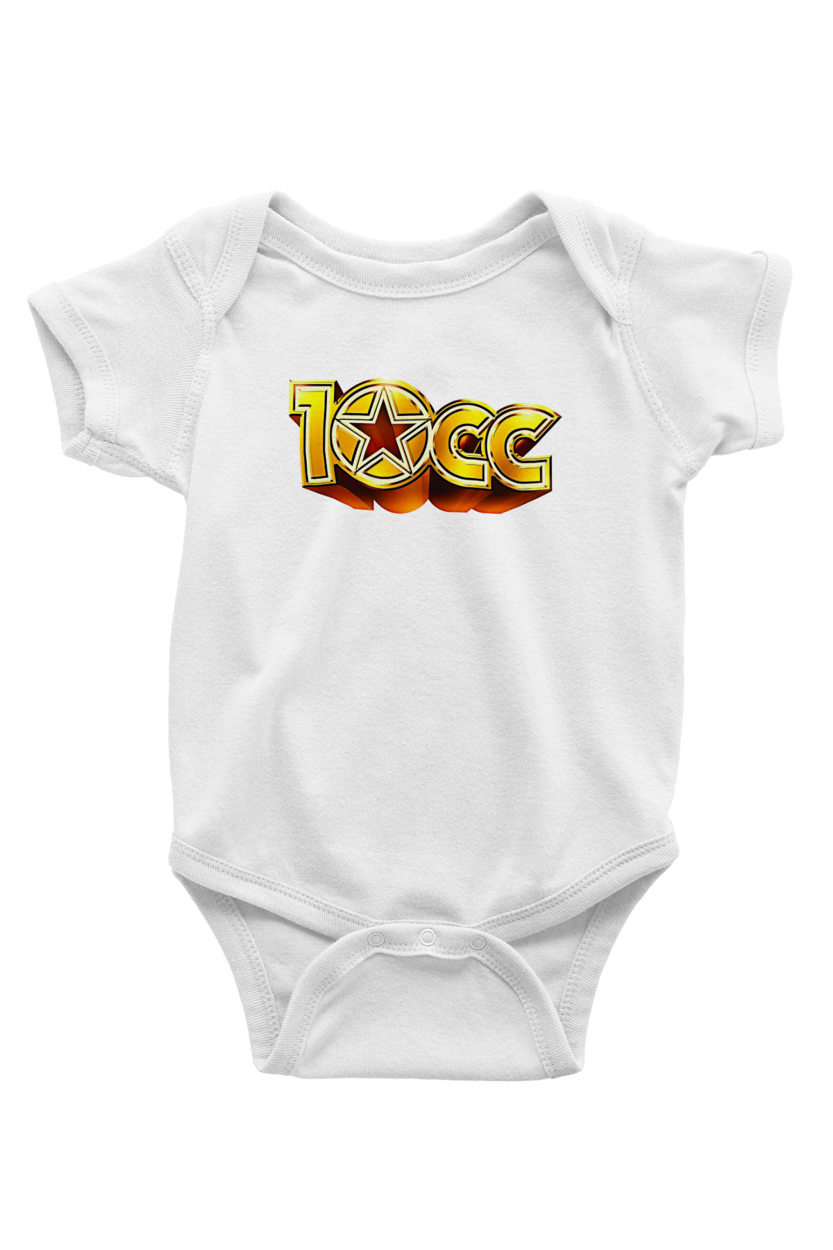 10cc Baskılı Beyaz Unisex Bebek Body - Zıbın