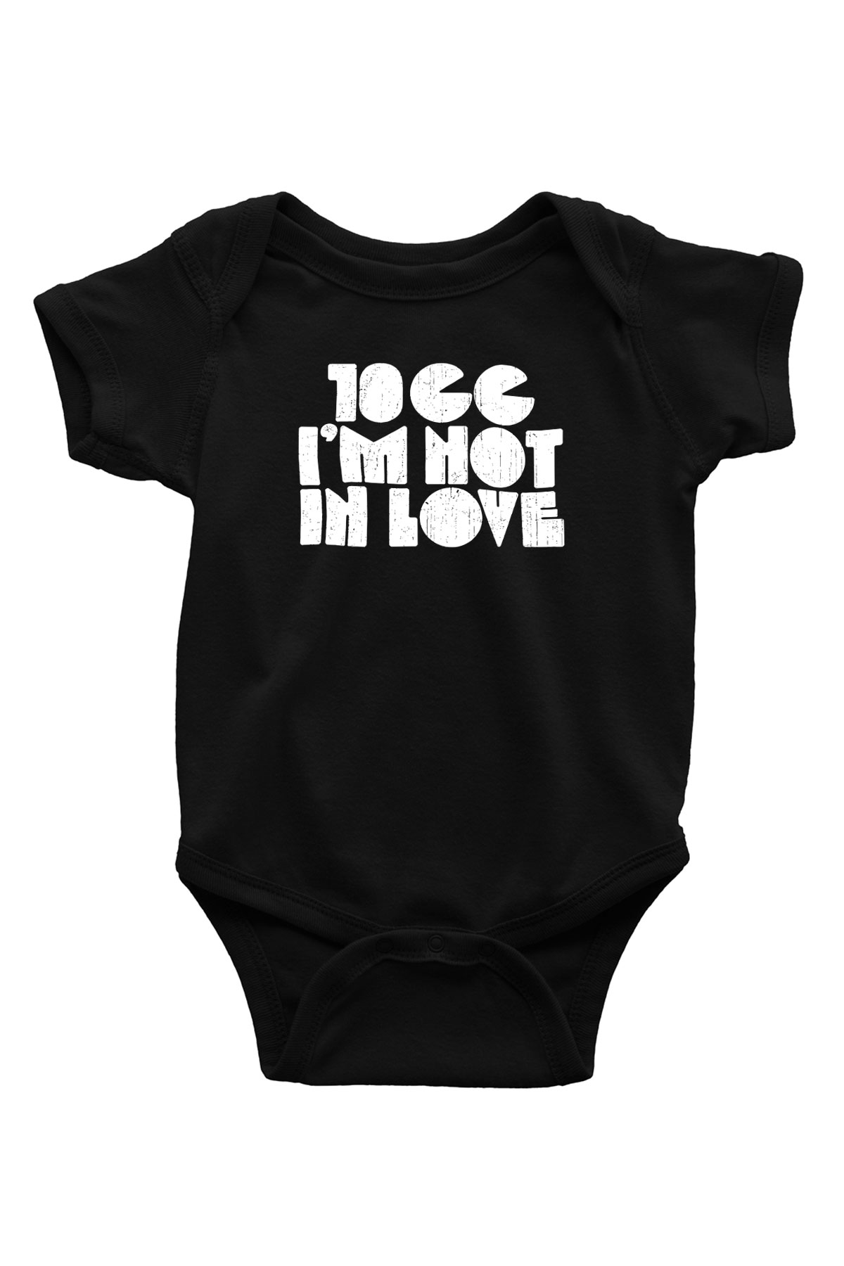 10cc Baskılı Unisex Siyah Bebek Body - Zıbın
