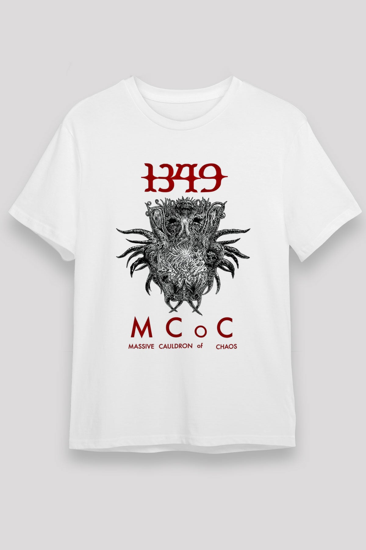 1349 Baskılı Unisex Beyaz Tişört