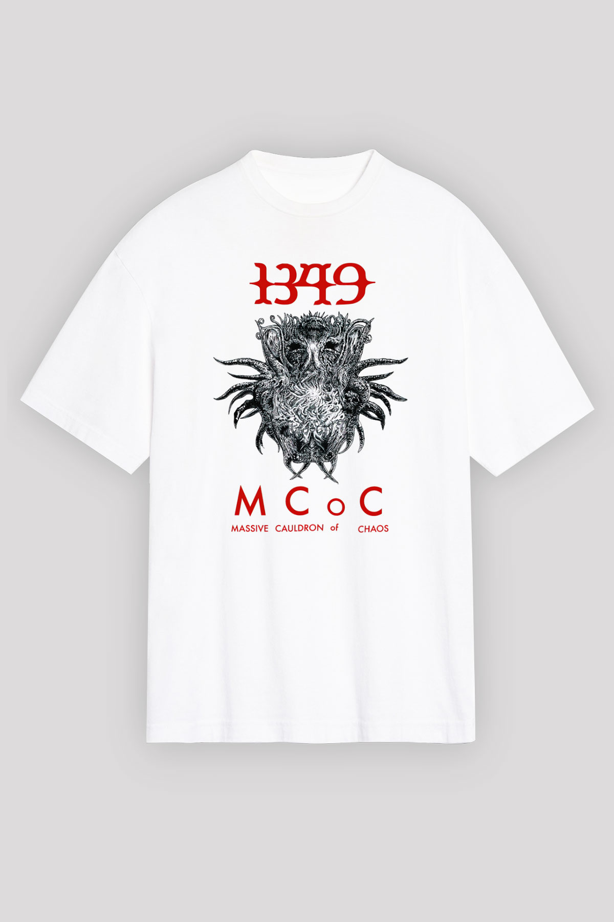 1349 Grubu Beyaz Unisex Oversize Tişört T-Shirt