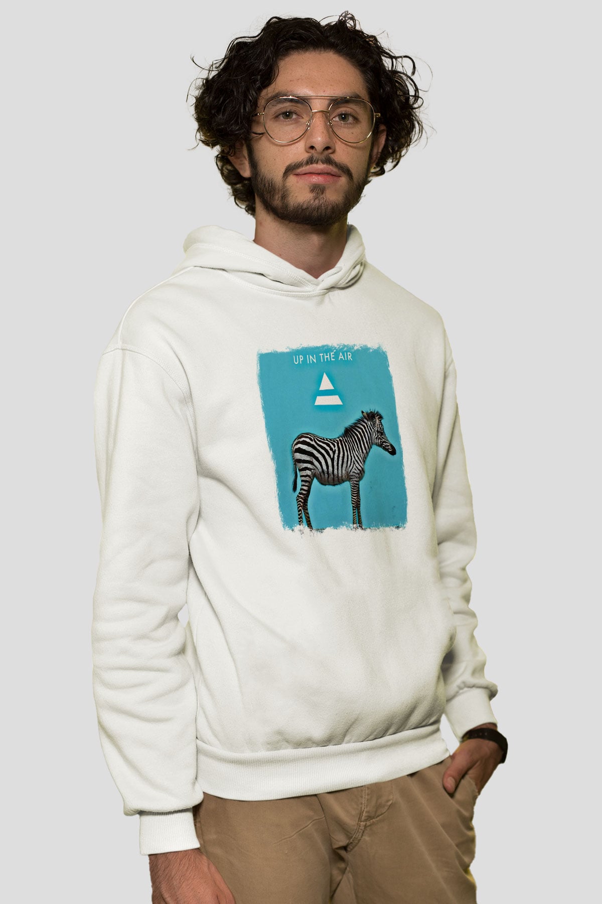 30 Seconds To Mars Baskılı Unisex Beyaz Hoodie