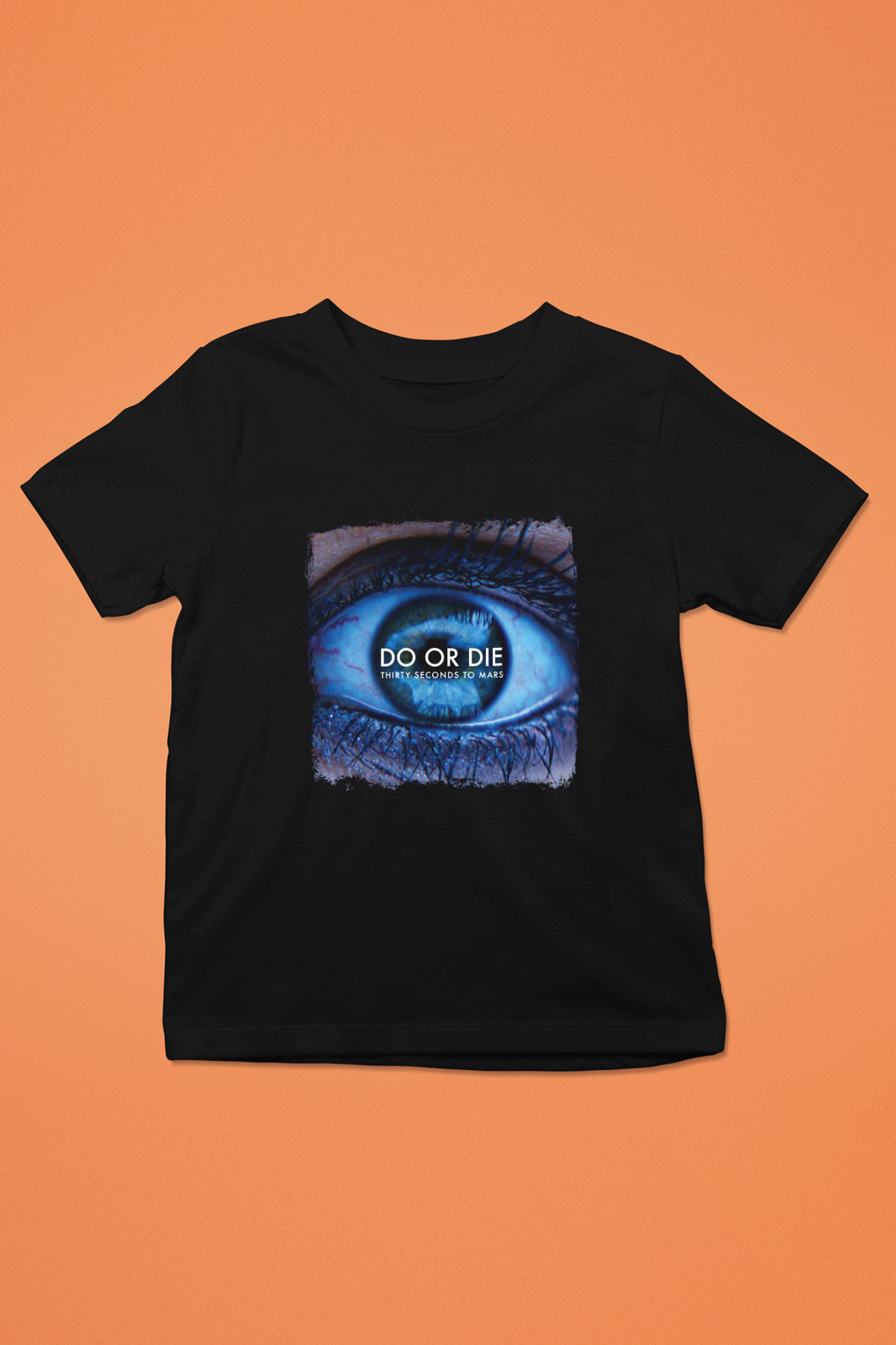 30 Seconds To Mars Baskılı Unisex Siyah Çocuk Tişört