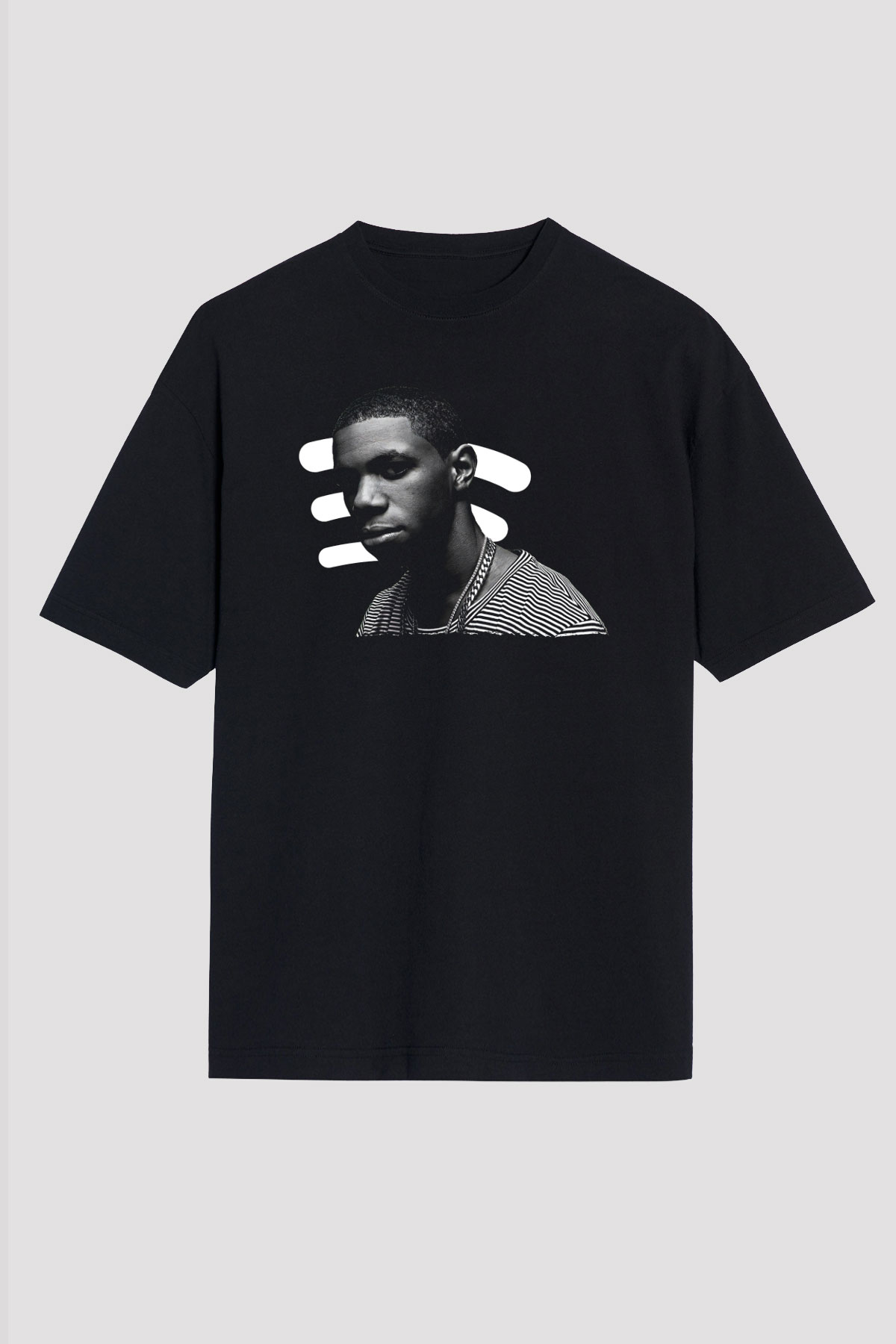 A Boosie Wit Da Hoodie Baskılı Unisex Siyah Oversize Tişört - Tshirt