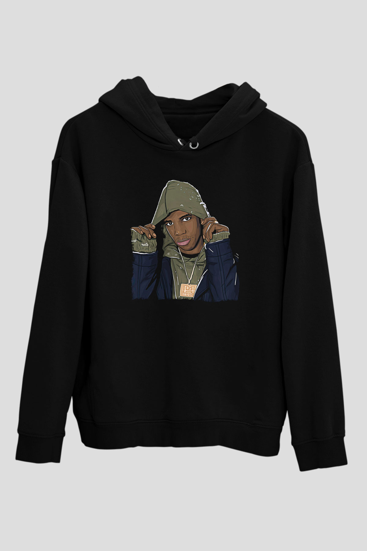 A Boosie Wit Da Hoodie Baskılı Unisex Siyah Hoodie