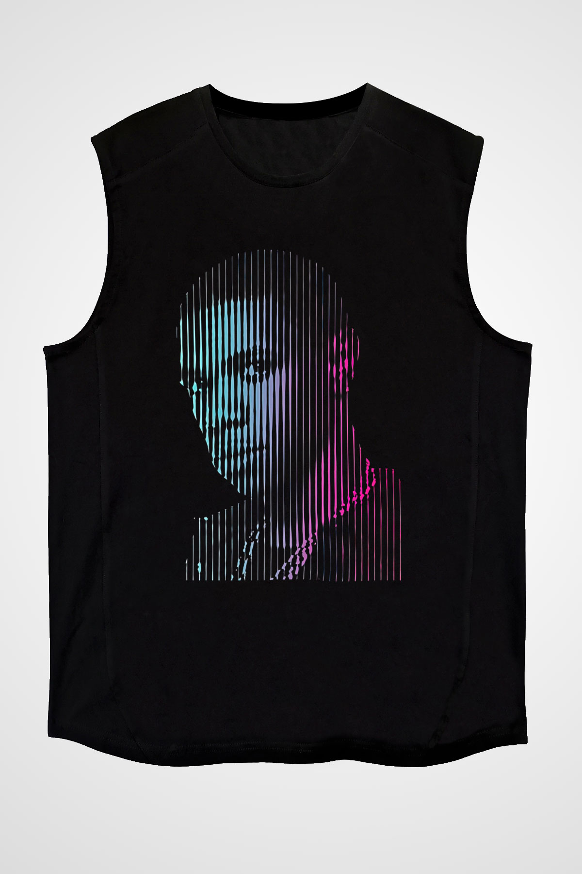 A Boosie Wit Da Hoodie Baskılı Unisex Siyah Kolsuz Tişört - Tshirt
