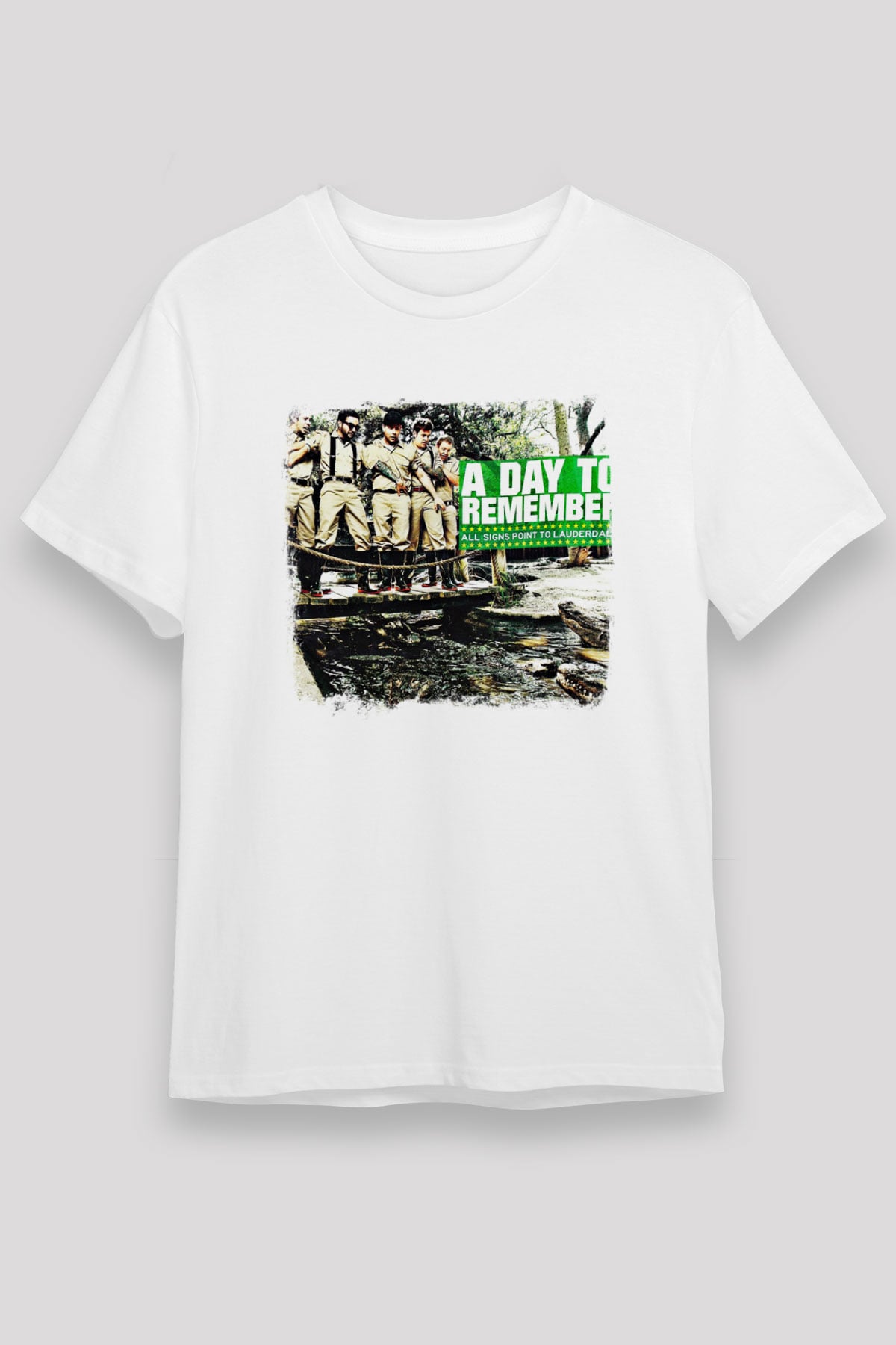 A Day to remember Baskılı Unisex Beyaz Tişört