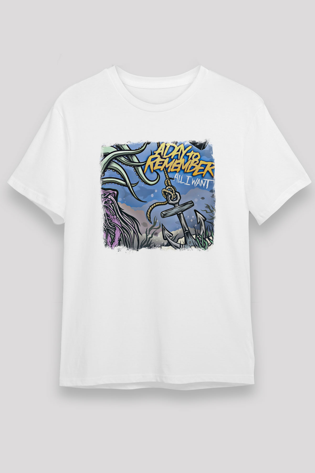 A Day to remember Baskılı Unisex Beyaz Tişört