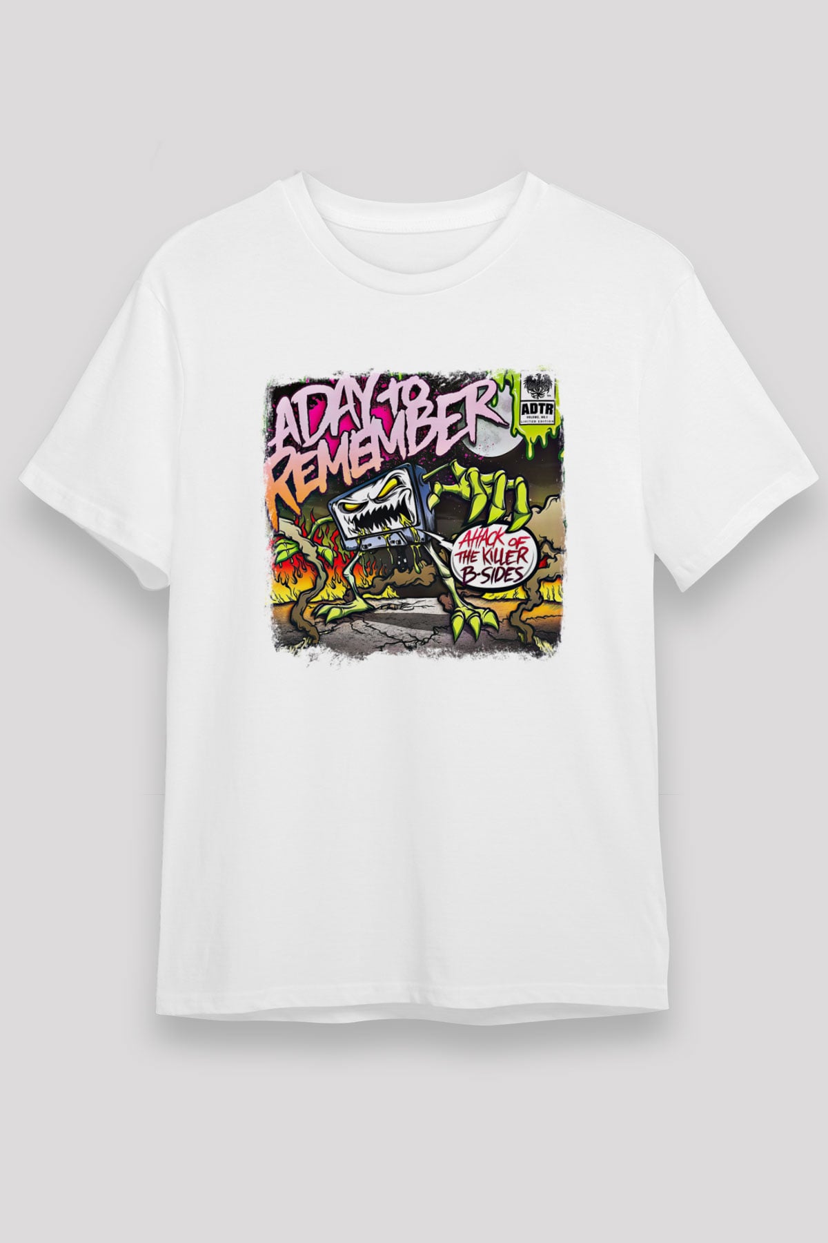 A Day to remember Baskılı Unisex Beyaz Tişört