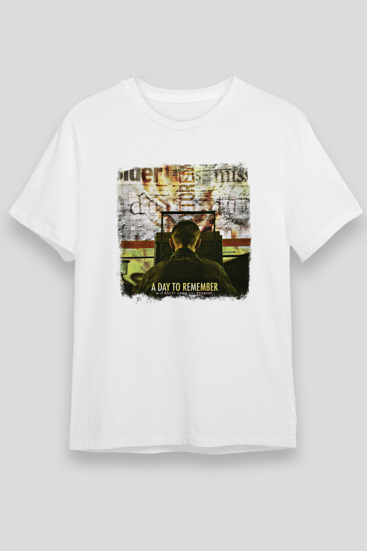 A Day to remember Baskılı Unisex Beyaz Tişört