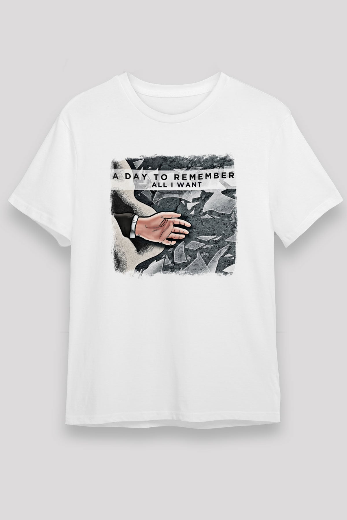 A Day to remember Baskılı Unisex Beyaz Tişört
