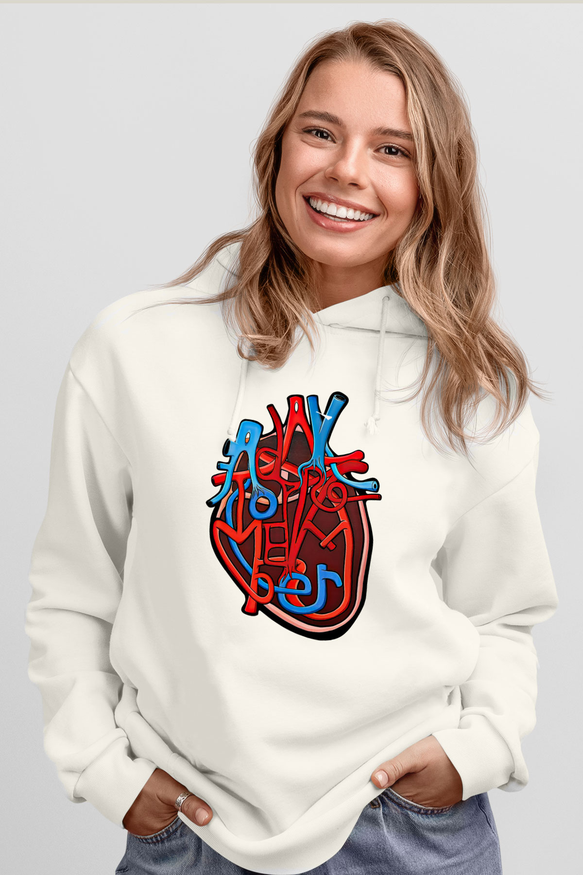A Day to remember Baskılı Unisex Beyaz Hoodie