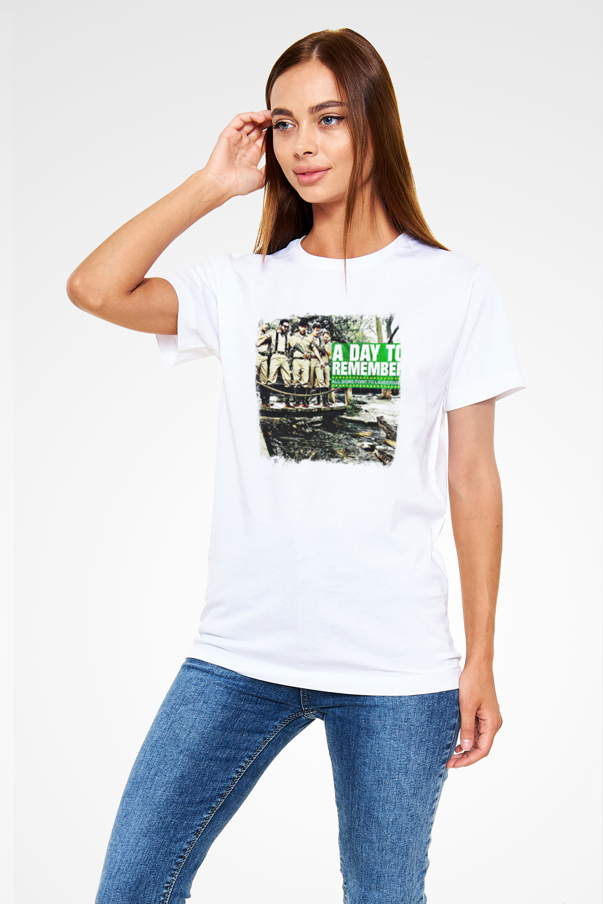 A Day to remember Baskılı Unisex Beyaz Tişört