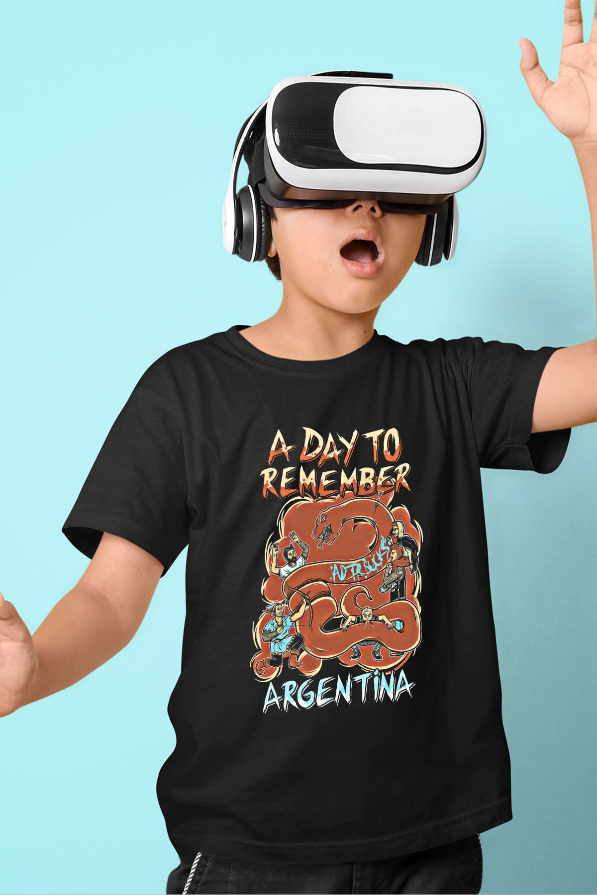 A Day to remember Baskılı Unisex Siyah Çocuk Tişört