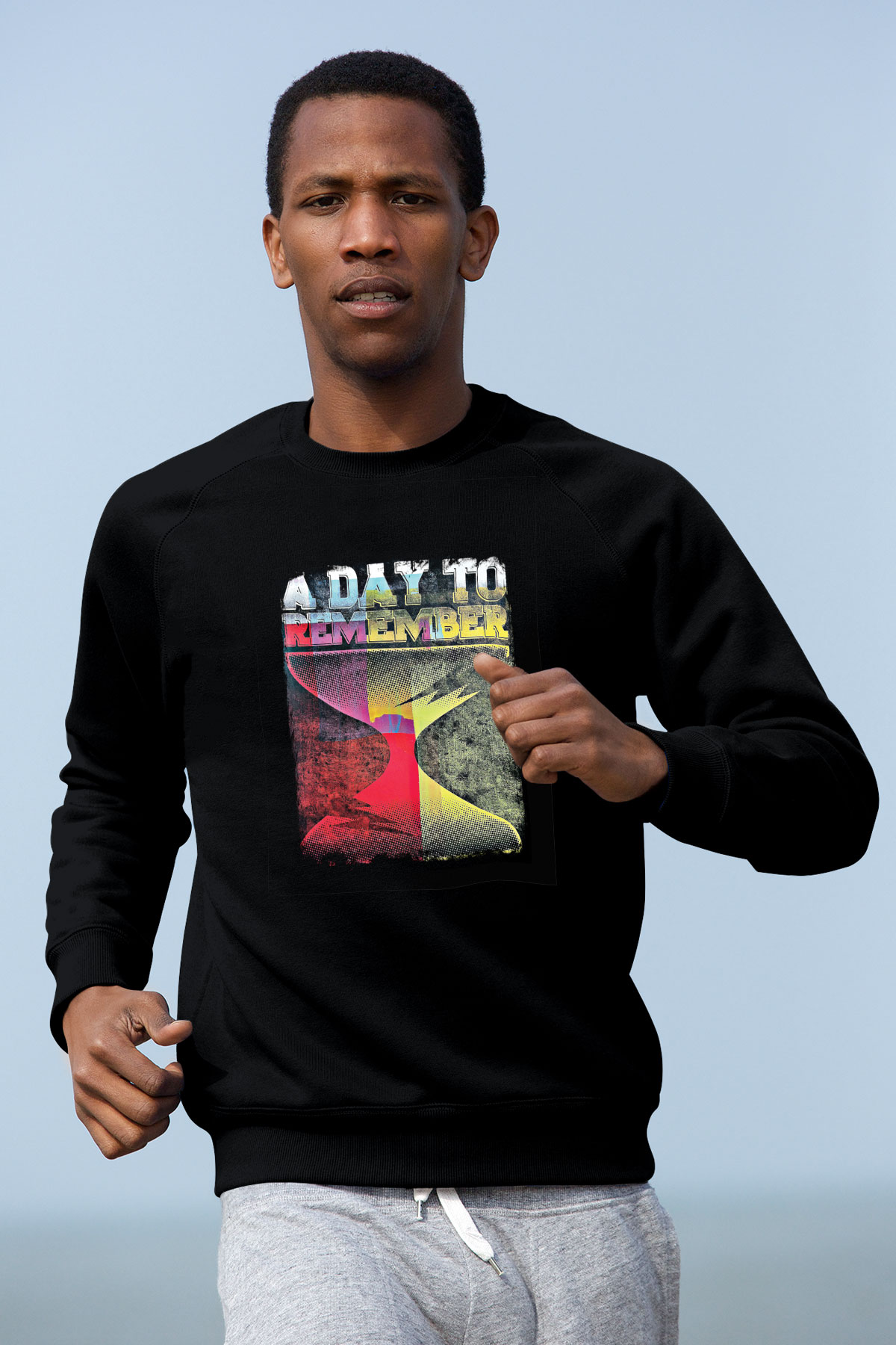 A Day to remember Baskılı Unisex Siyah Sweatshirt
