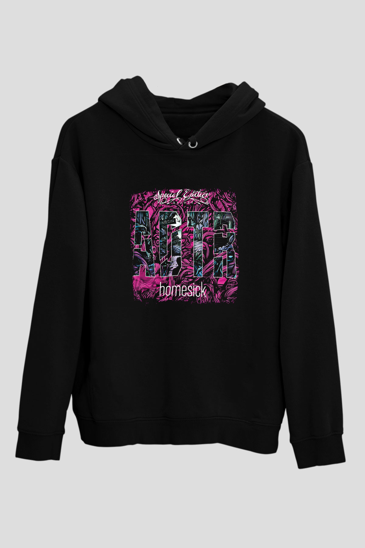 A Day to remember Baskılı Unisex Siyah Hoodie
