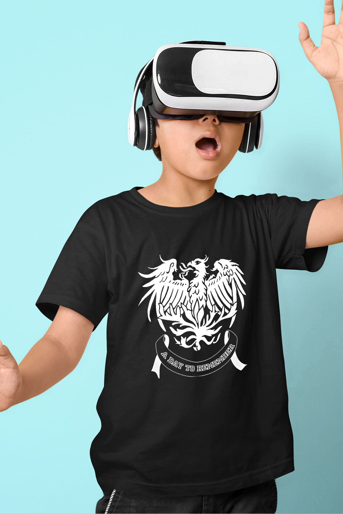 A Day to remember Baskılı Unisex Siyah Çocuk Tişört