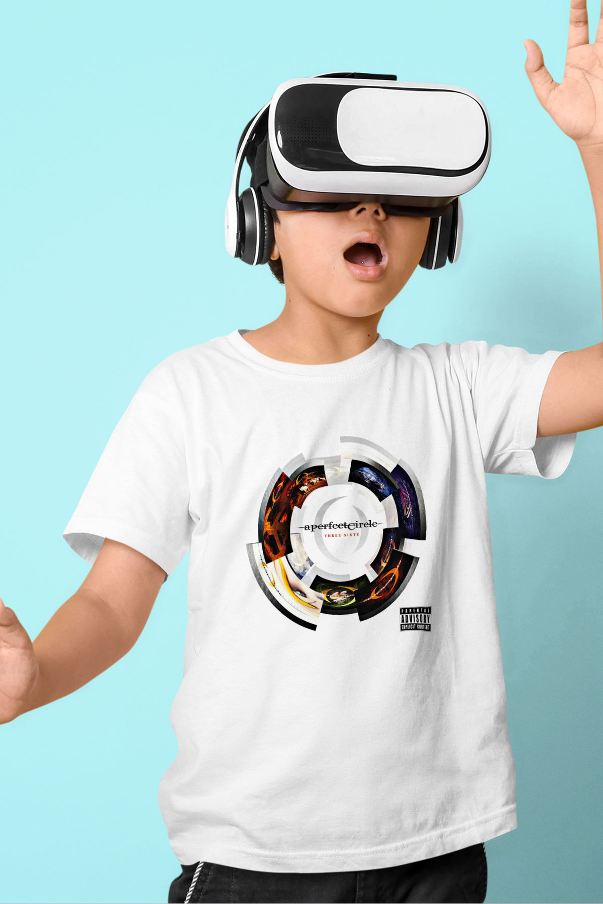 A Perfect Circle Baskılı Unisex Beyaz Çocuk Tişört