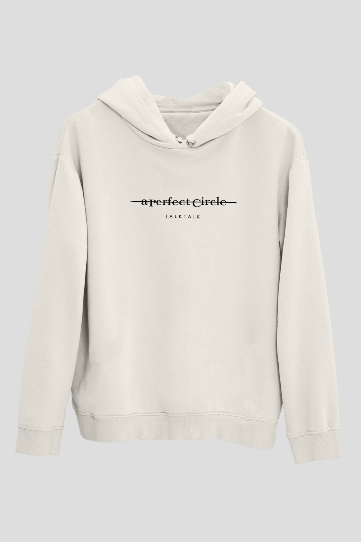 A Perfect Circle Baskılı Unisex Beyaz Hoodie