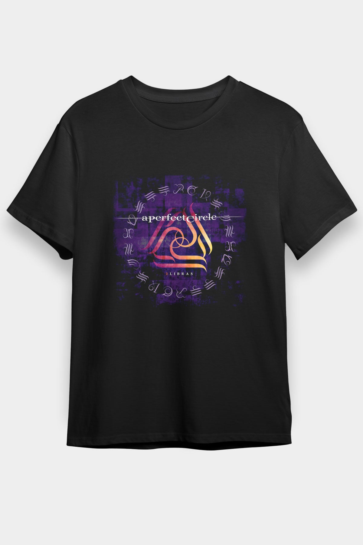 A Perfect Circle Baskılı Unisex Siyah Tişört
