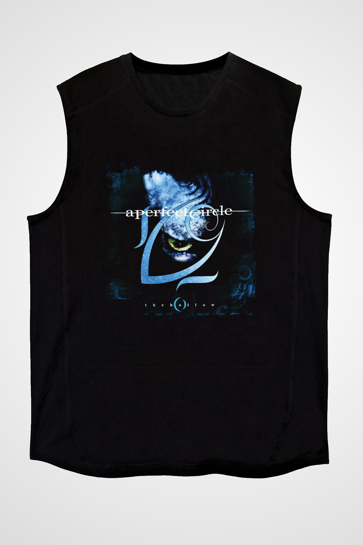 A Perfect Circle Baskılı Unisex Siyah Kolsuz Tişört