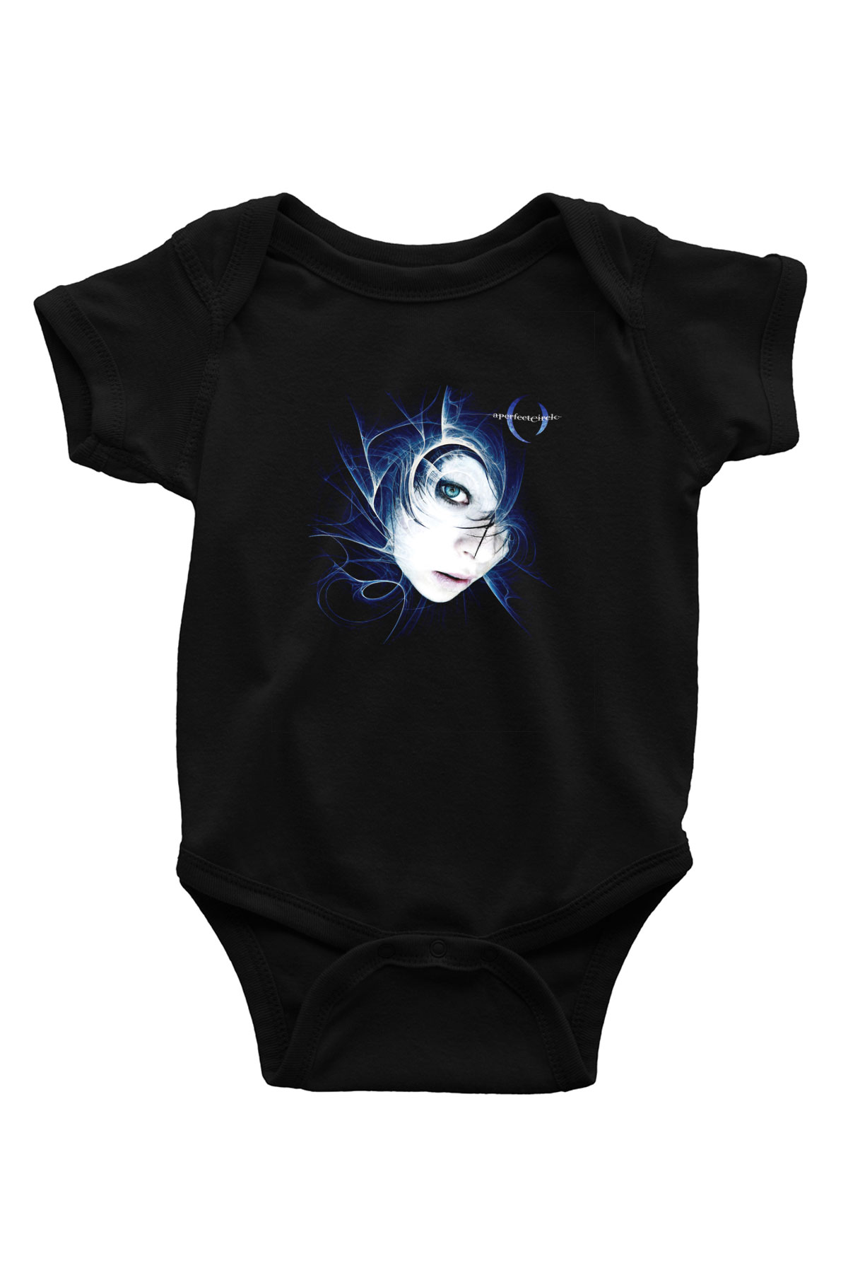 A Perfect Circle Baskılı Unisex Siyah Bebek Body - Zıbın