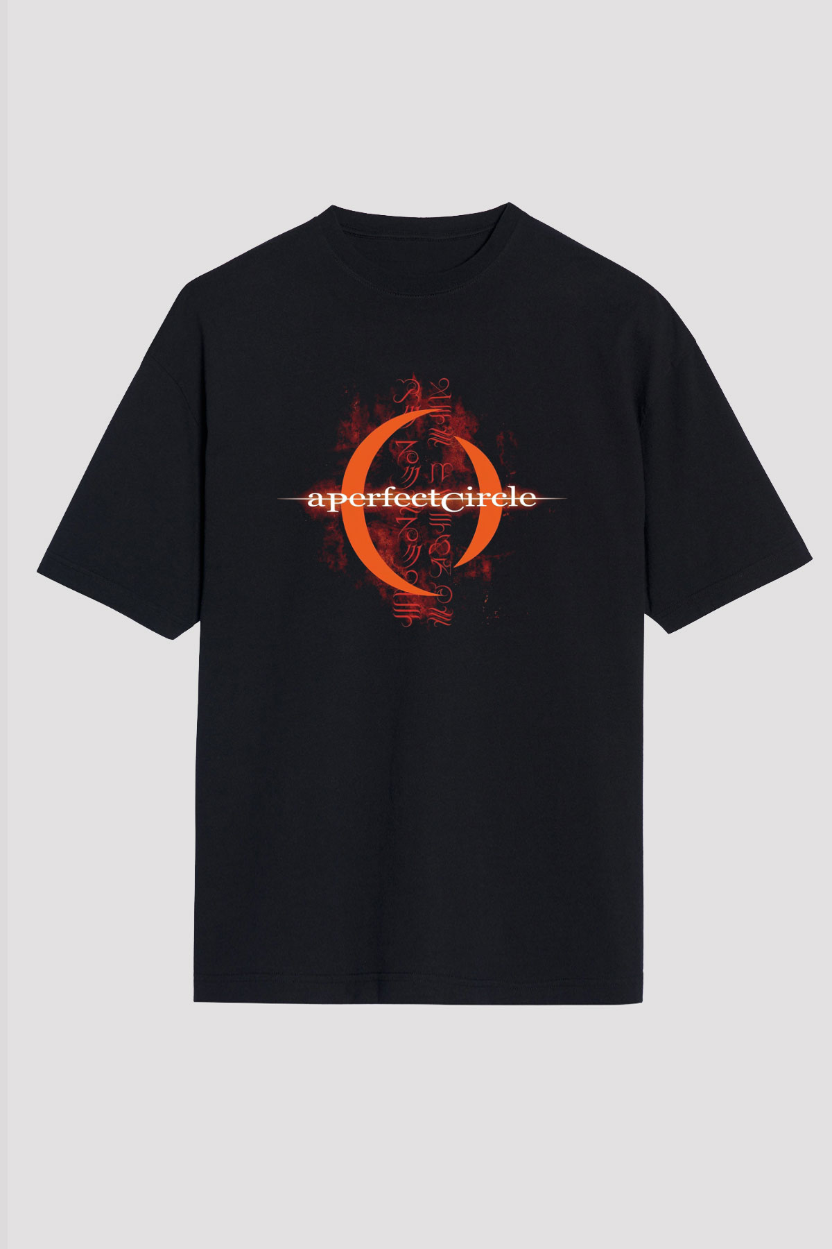 A Perfect Circle Siyah Unisex Oversize Tişört T-Shirt