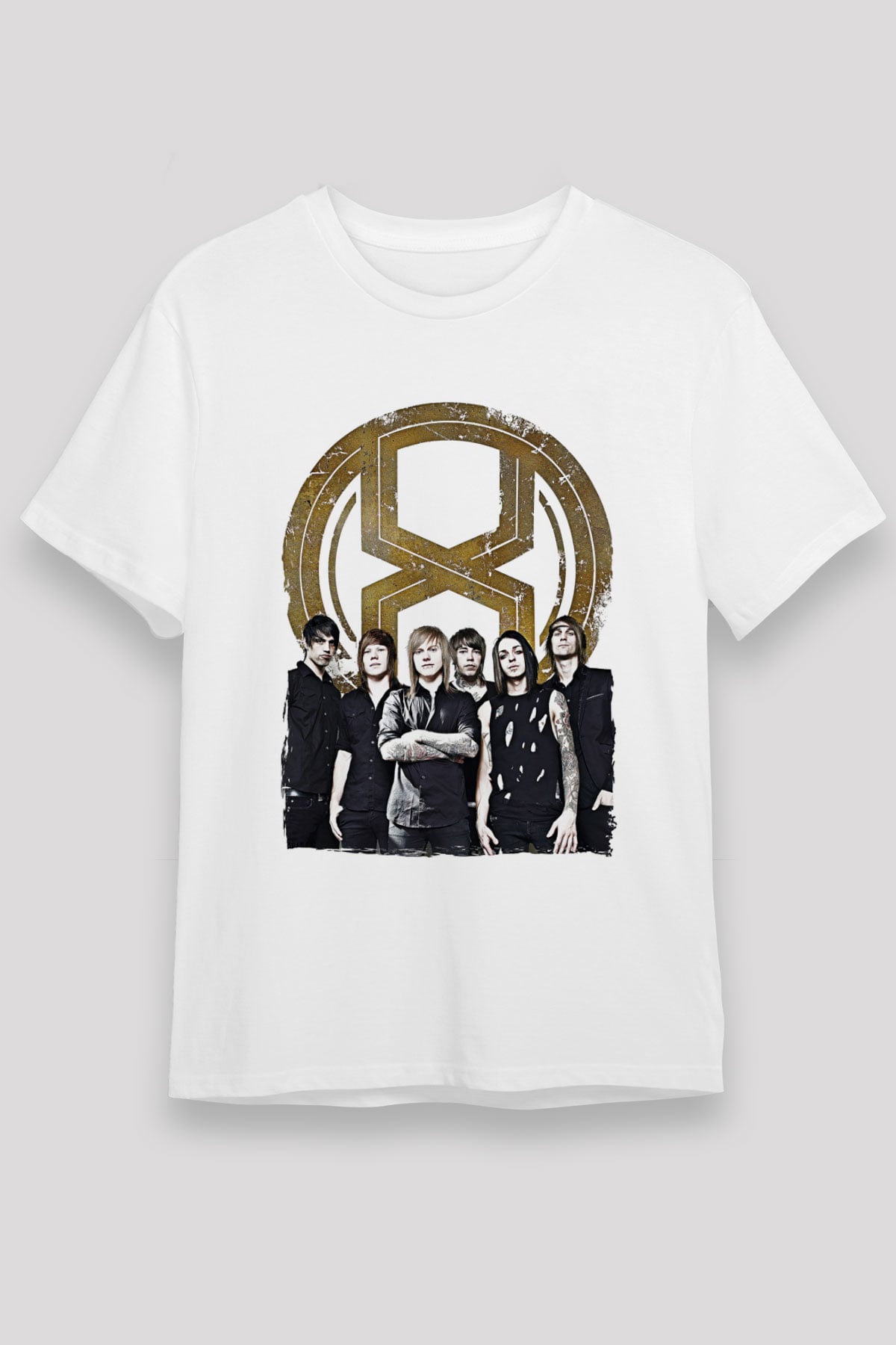 A Skylit Drive Baskılı Unisex Beyaz Tişört - Tshirt
