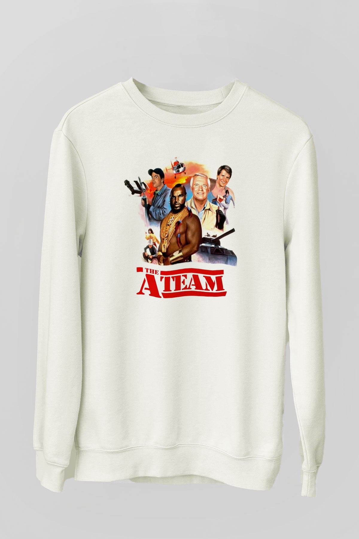 A-Team Beyaz Unisex Sweatshirt