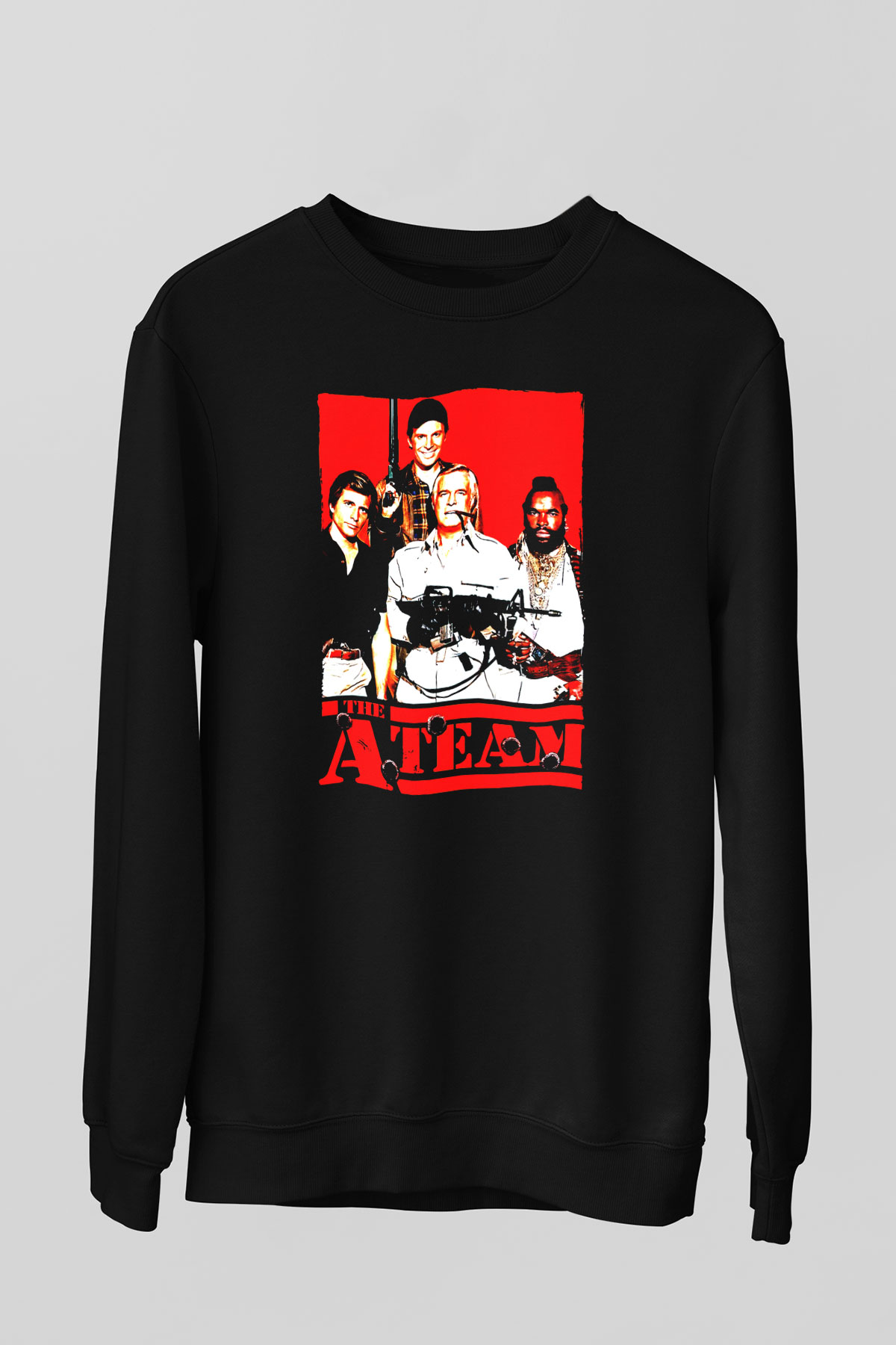A-Team Siyah Unisex Sweatshirt