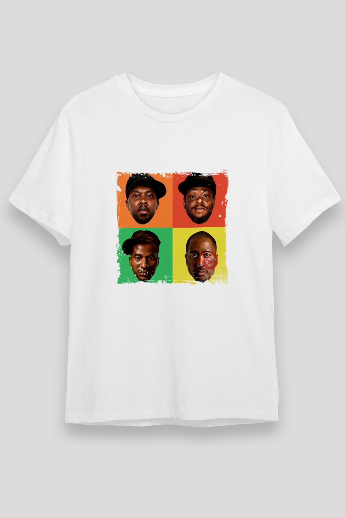 A Tribe Called Quest Baskılı Unisex Beyaz Tişört