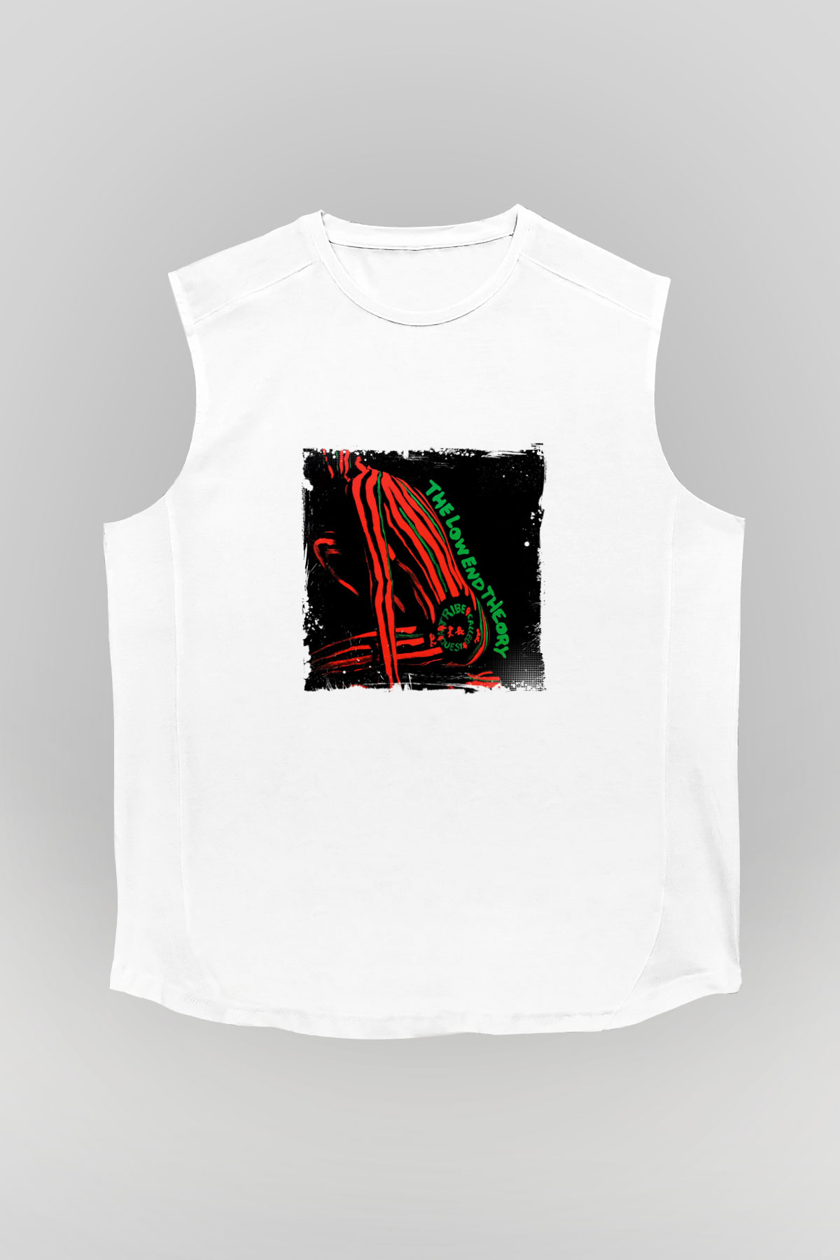 A Tribe Called Quest Baskılı Unisex Beyaz Kolsuz Tişört