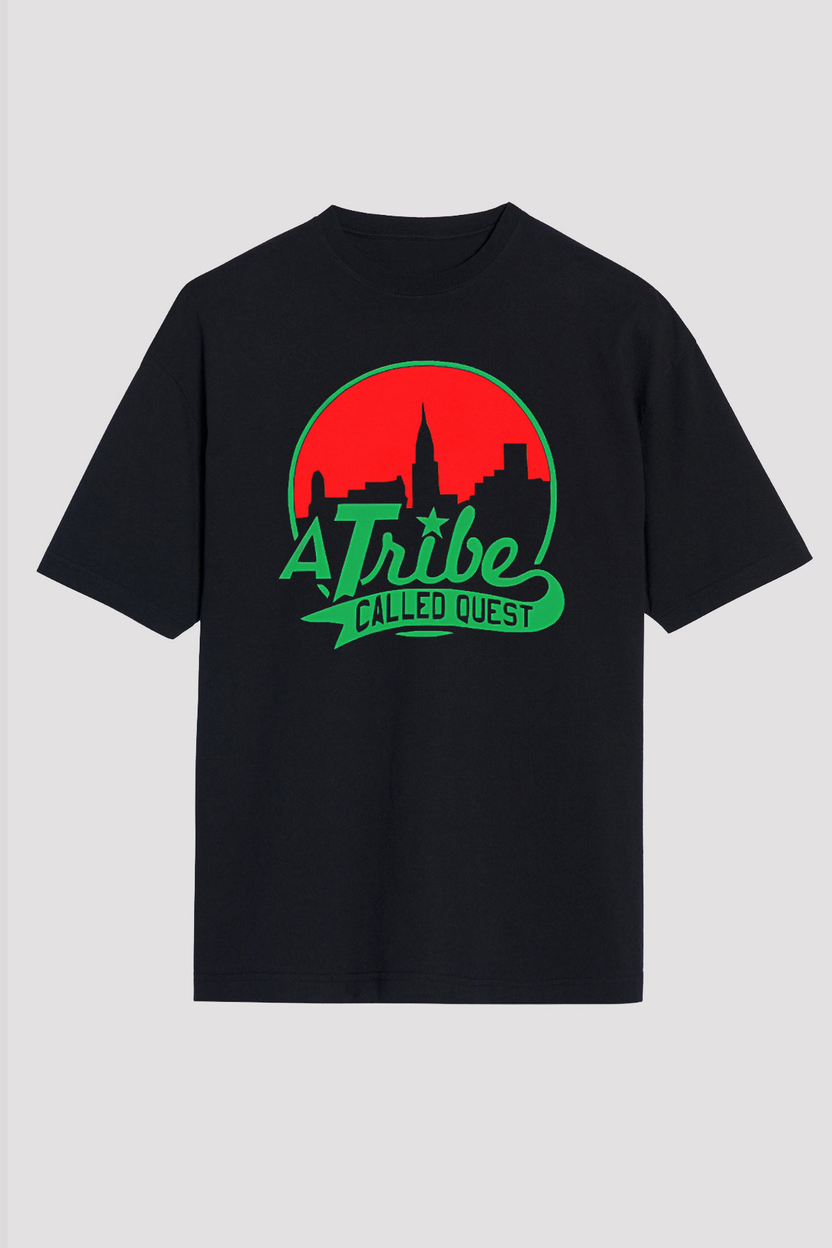 A Tribe Called Quest Baskılı Unisex Siyah Oversize Tişört - Tshirt