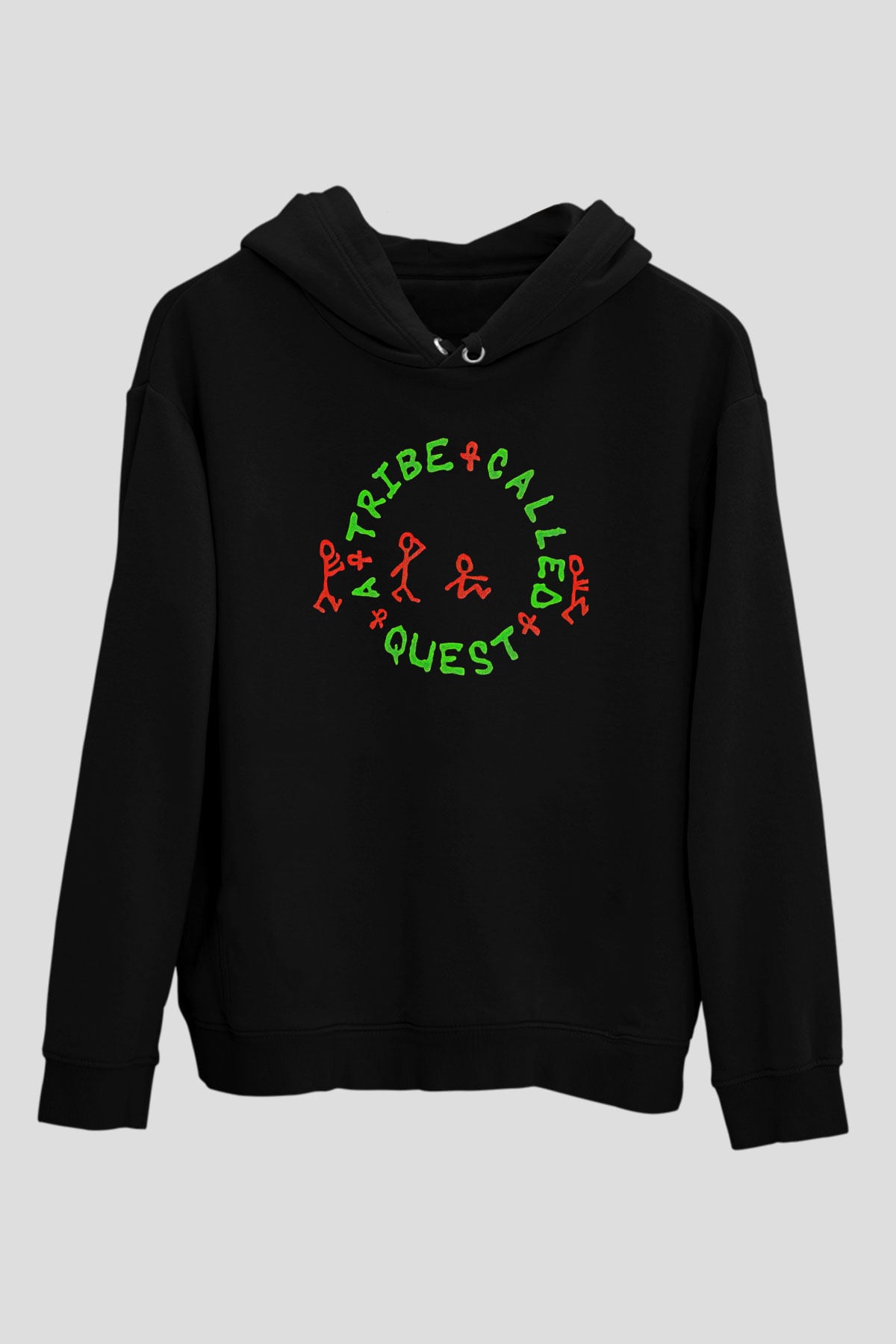 A Tribe Called Quest Baskılı Unisex Siyah Hoodie