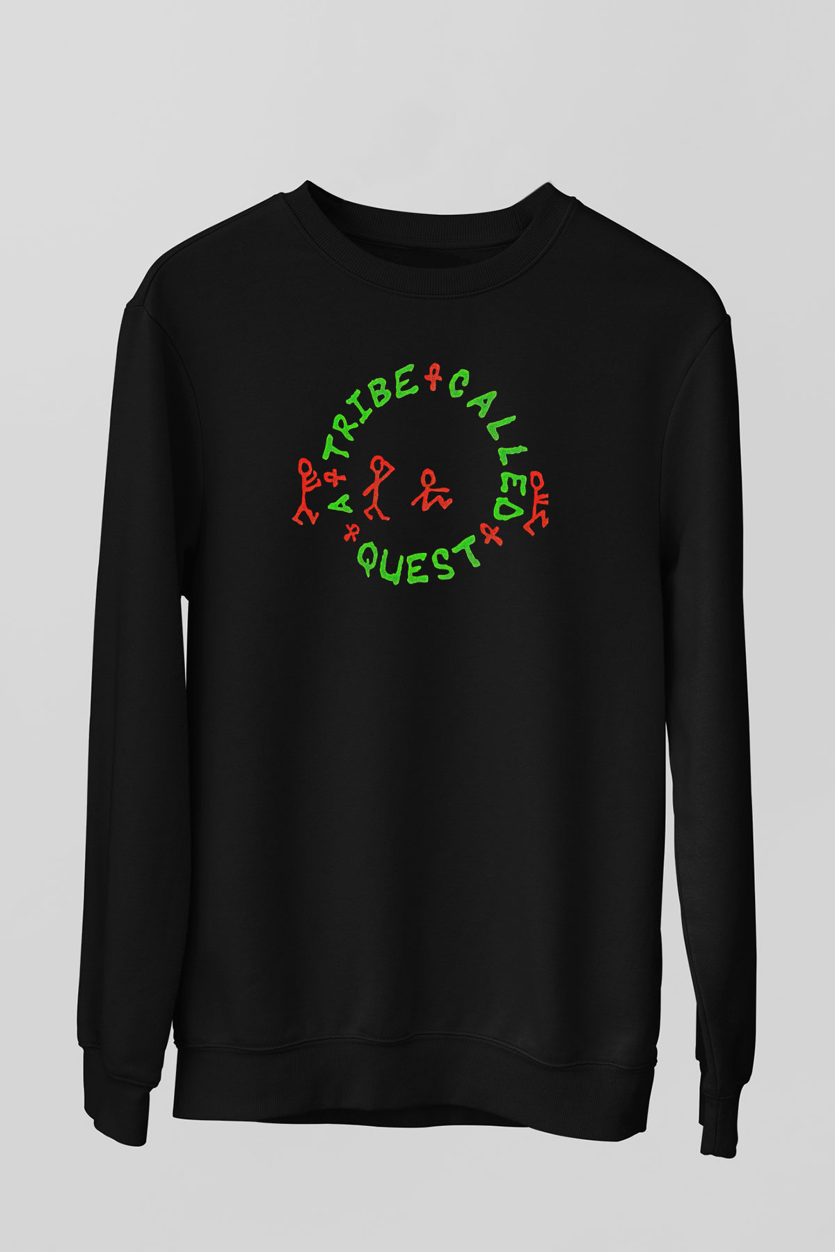 A Tribe Called Quest Baskılı Unisex Siyah Sweatshirt
