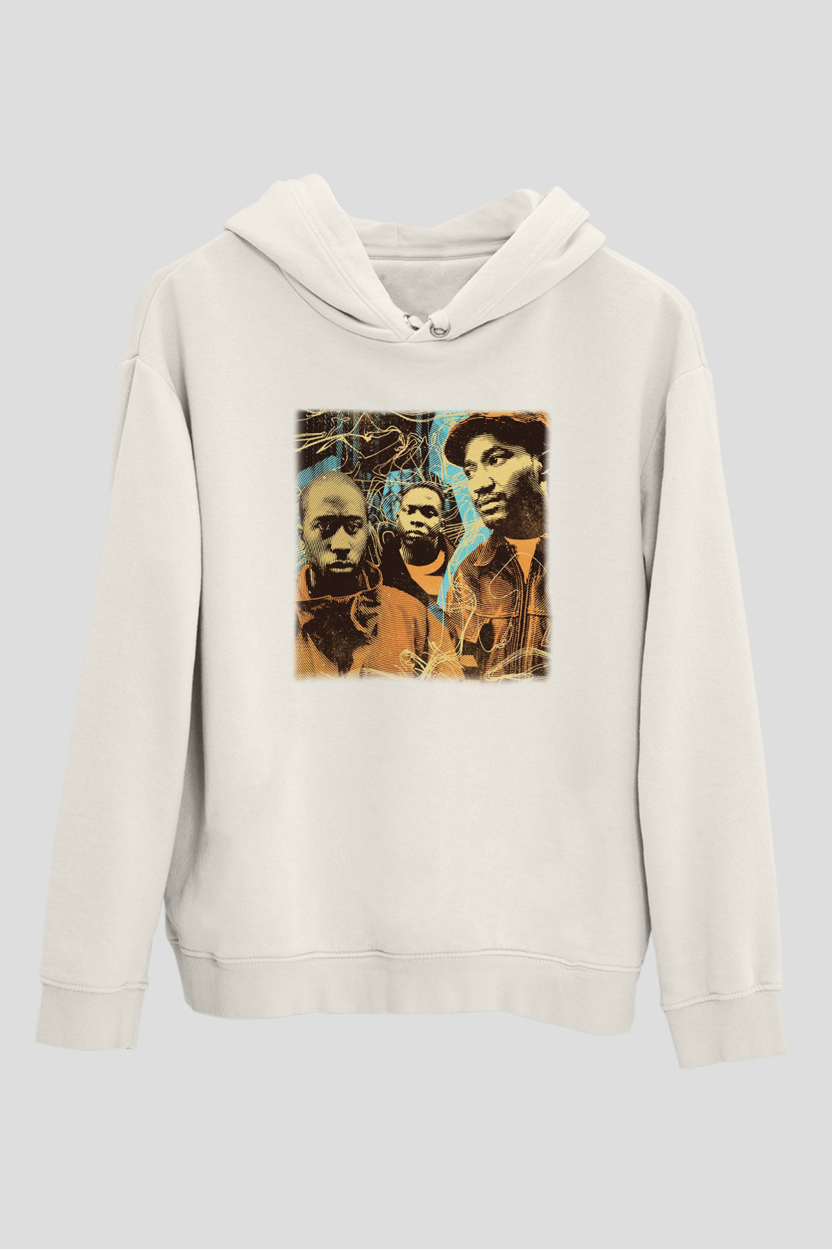 A Tribe Called Quest Beyaz Unisex Kapşonlu Sweatshirt