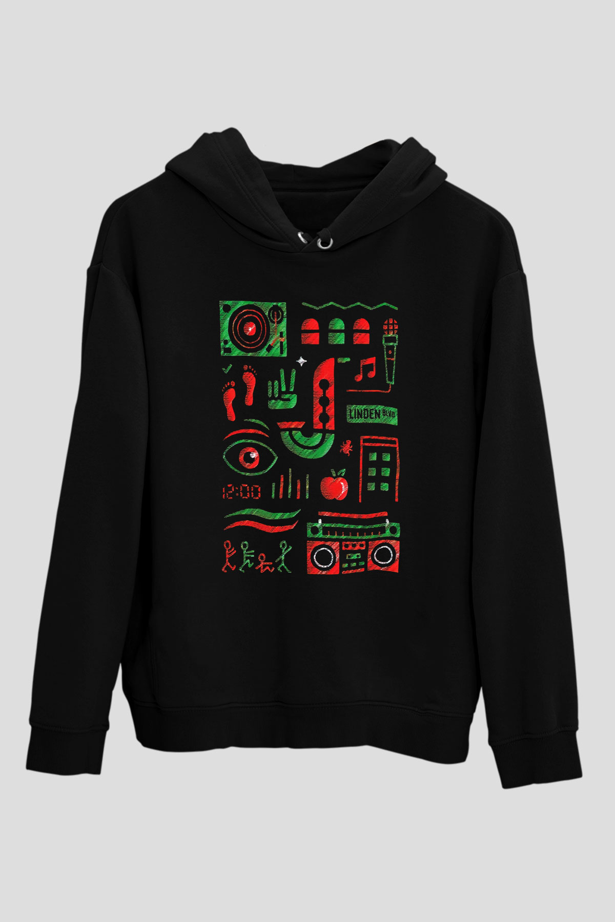 A Tribe Called Quest Siyah Unisex Kapüşonlu Sweatshirt