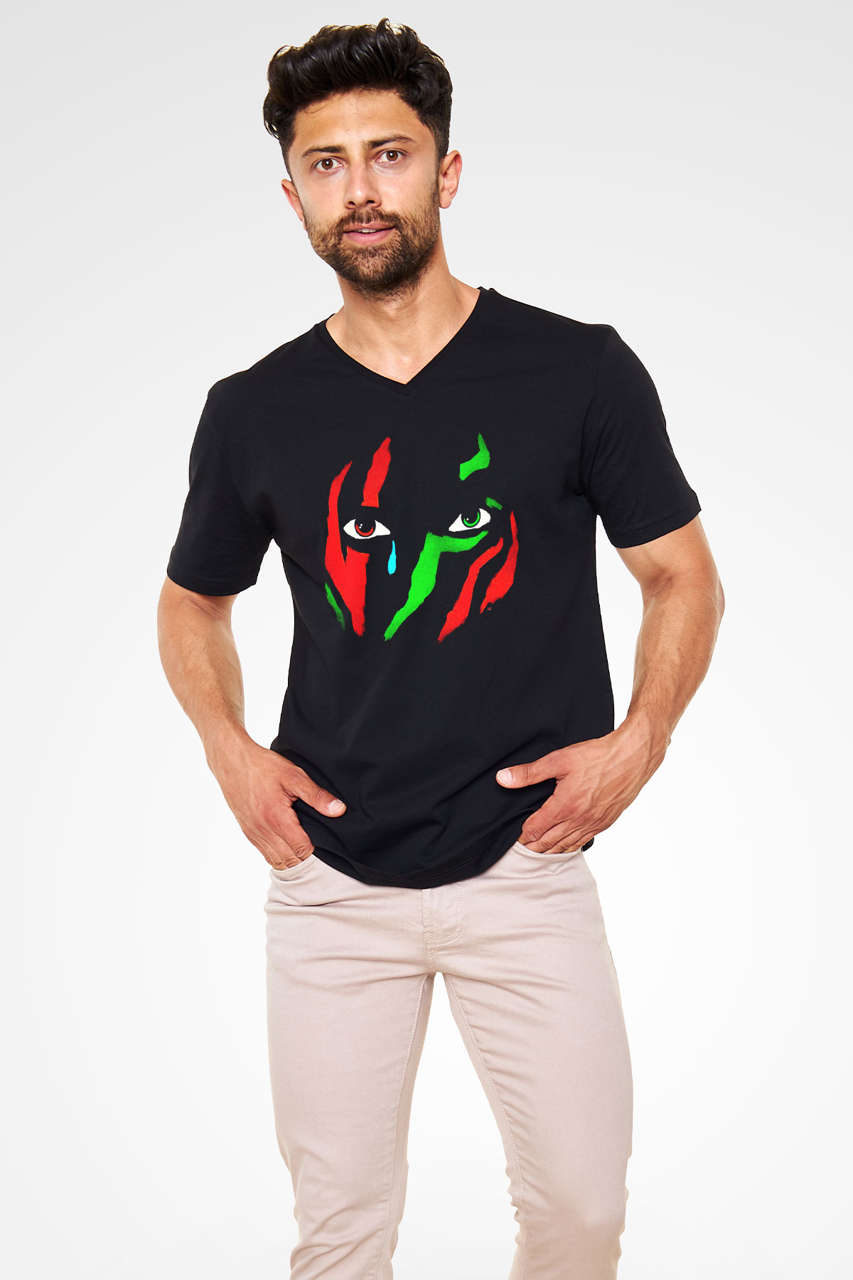 A Tribe Called Quest Siyah Unisex V Yaka Tişört T-Shirt