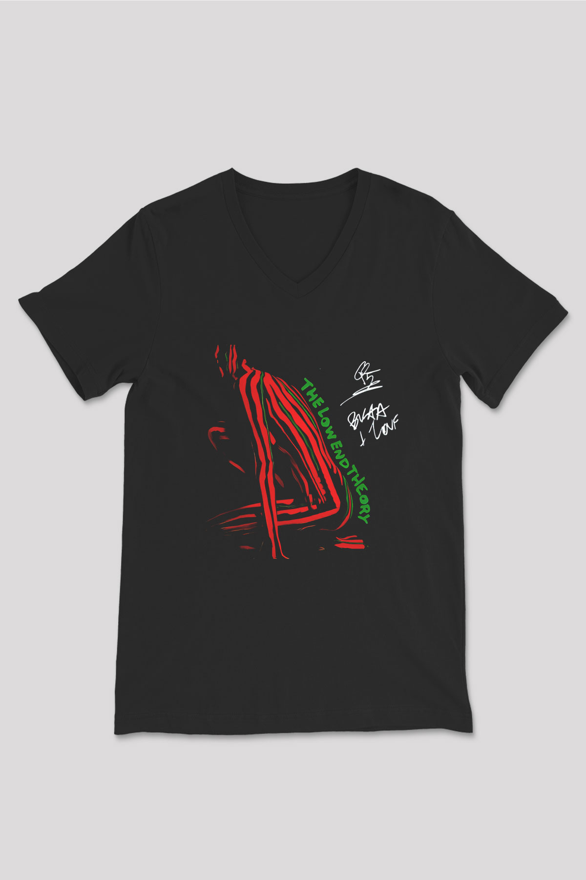 A Tribe Called Quest Siyah Unisex V Yaka Tişört