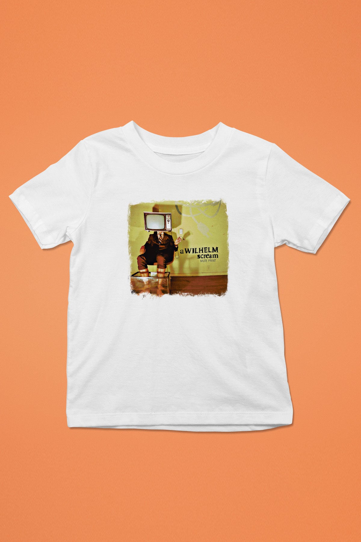 A Wilhelm Scream Baskılı Unisex Beyaz Çocuk Tişört