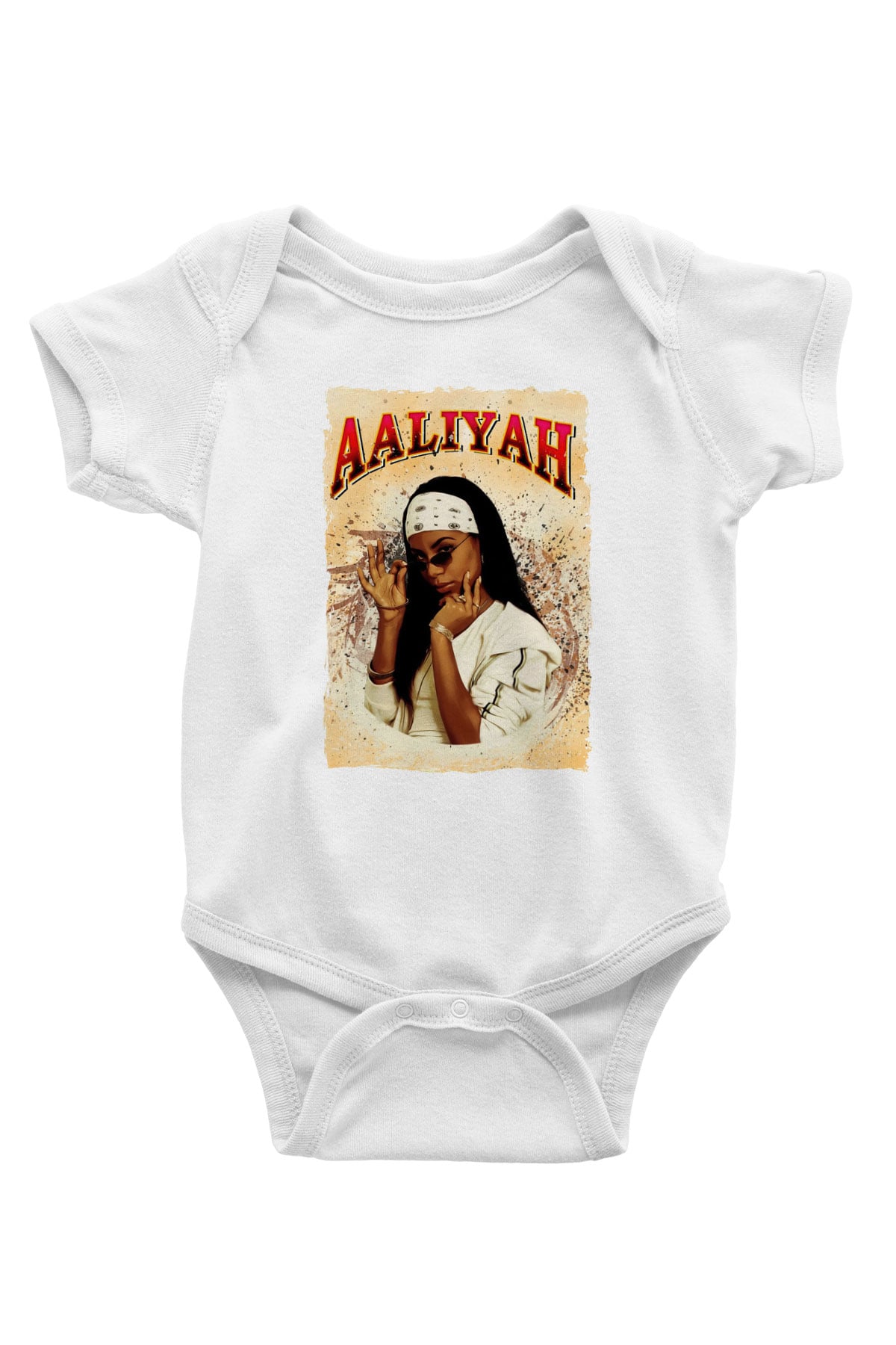Aaliyah Beyaz Bebek Body - Zıbın
