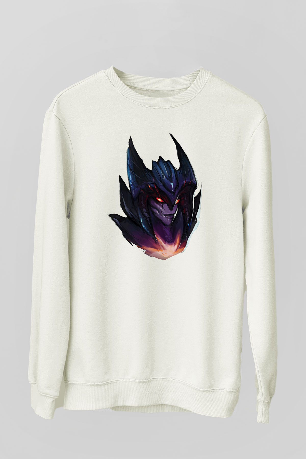 Aatrox James Baskılı Beyaz Unisex Sweatshirt