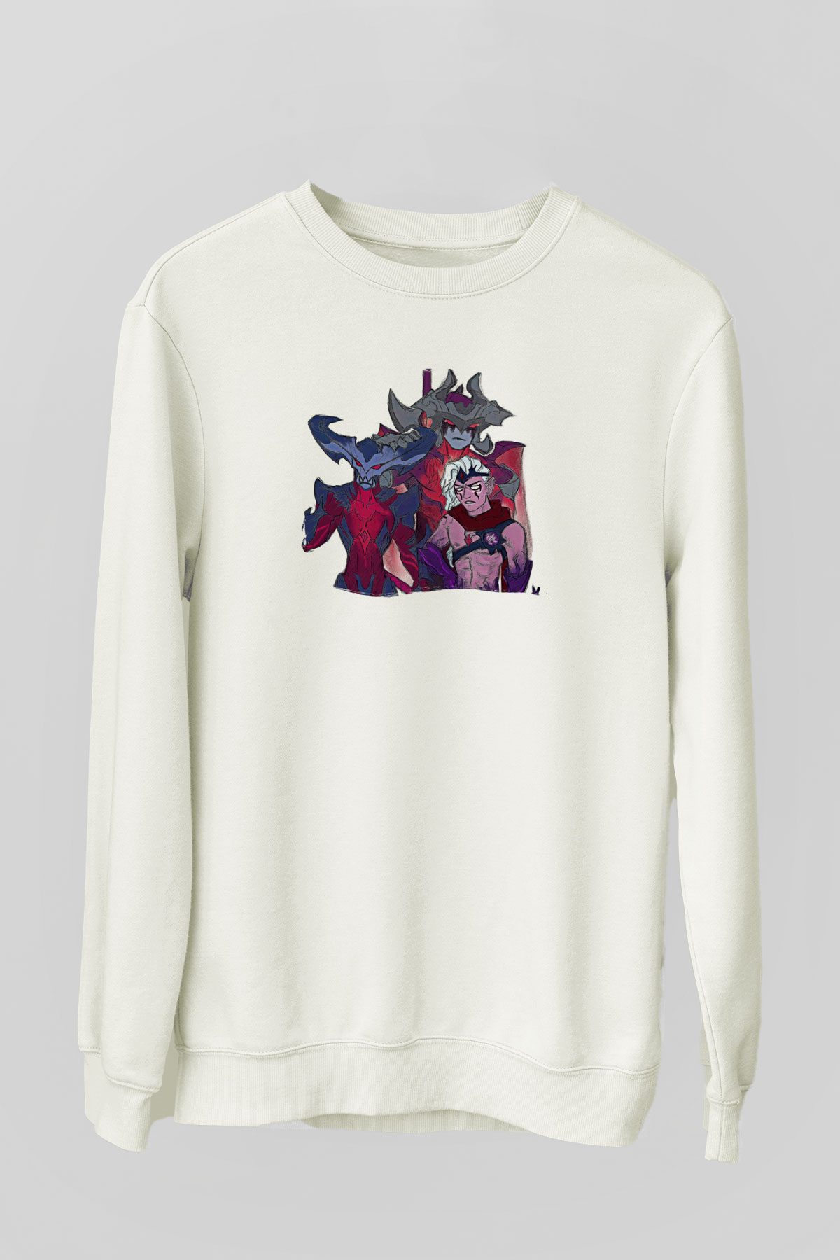 Aatrox James Baskılı Beyaz Unisex Sweatshirt