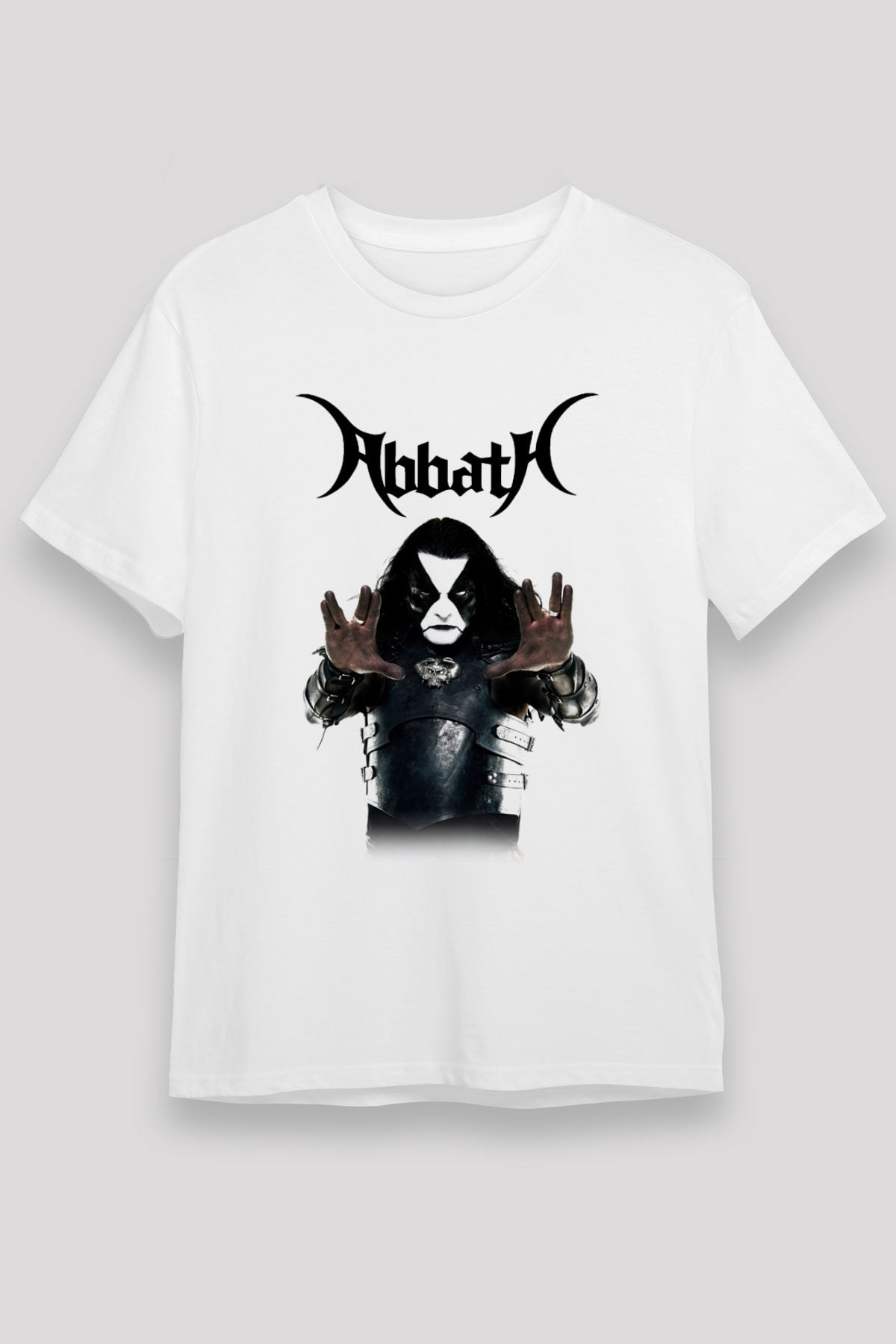 Abbath Beyaz Unisex Tişört T-Shirt - TişörtFabrikası