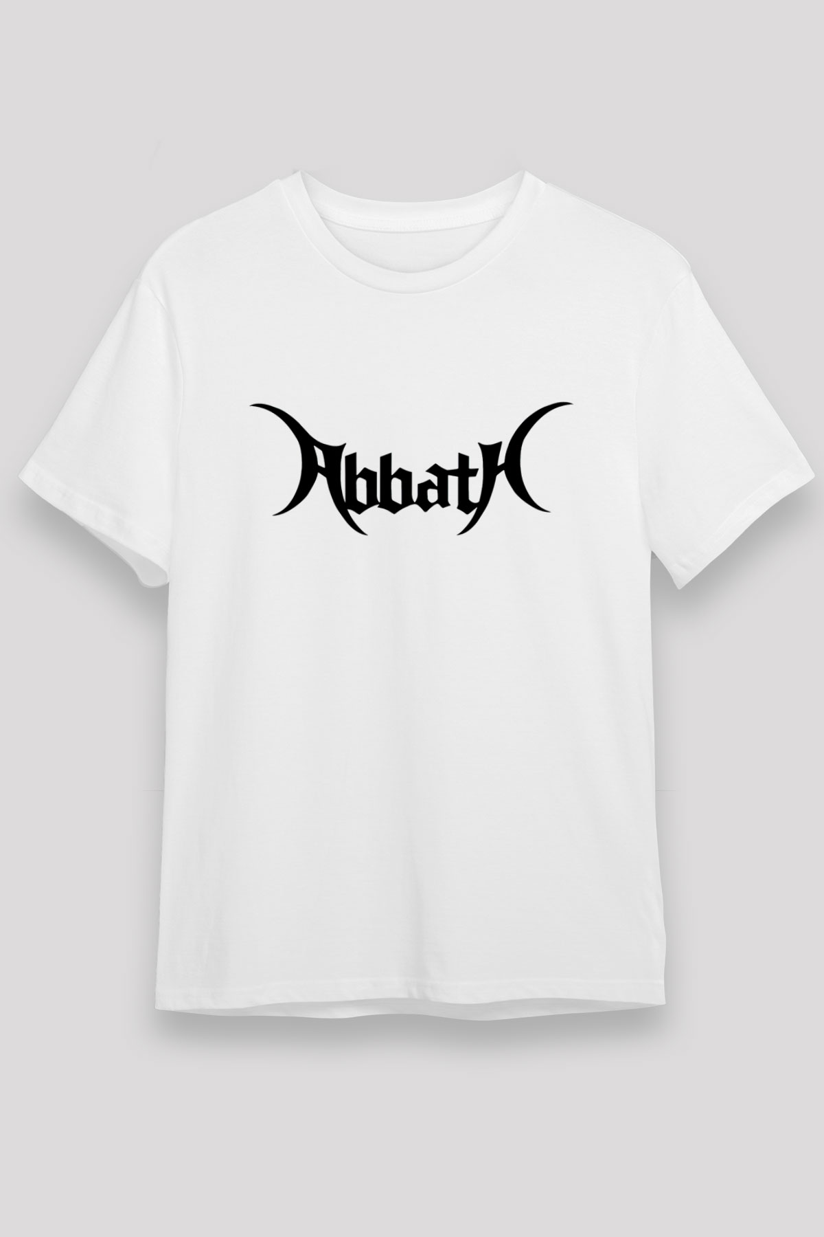 Abbath Beyaz Unisex Tişört T-Shirt - TişörtFabrikası
