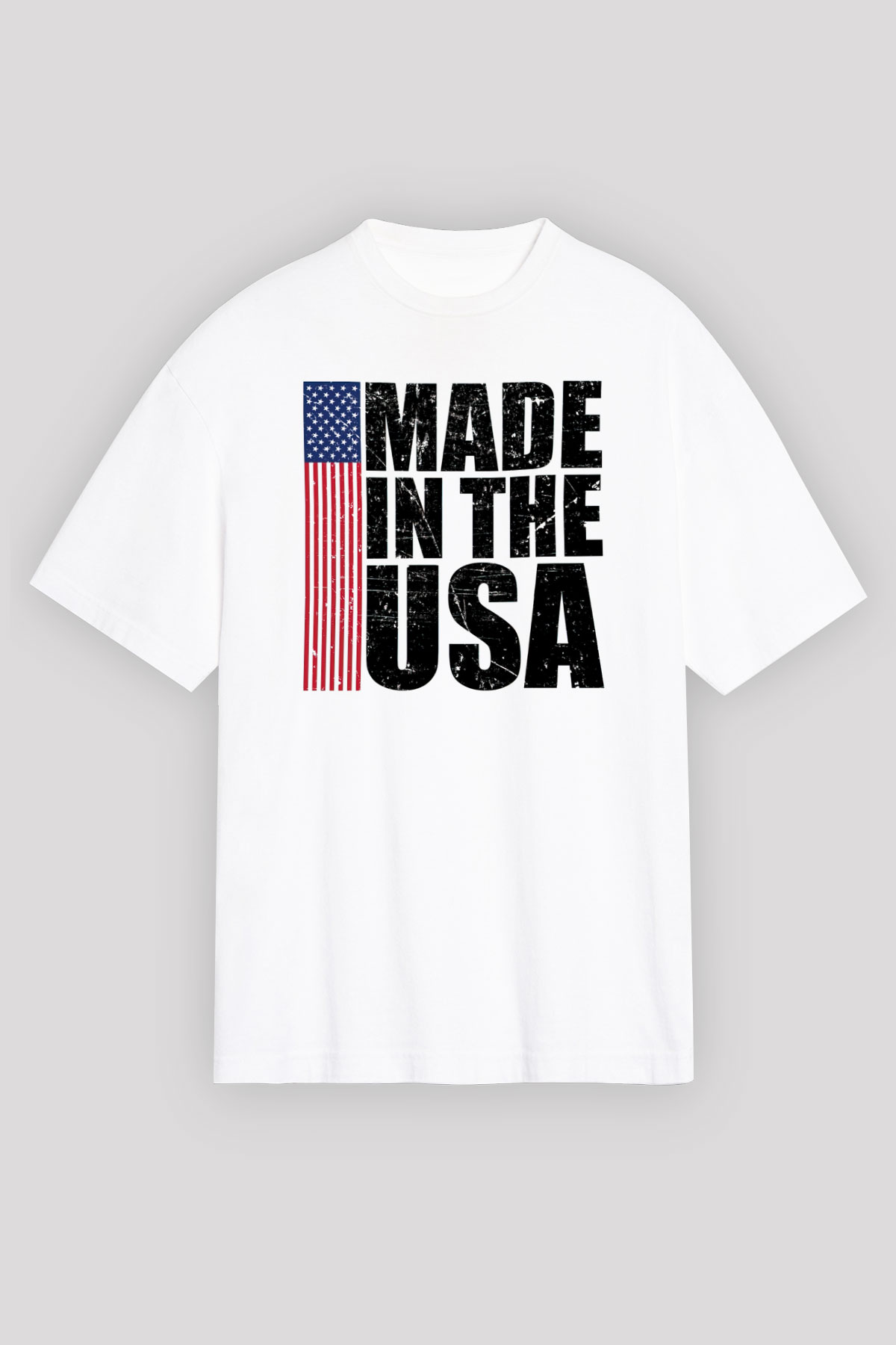 ABD Beyaz Oversize Tişört Oversize T-shirt - TişörtFabrikası