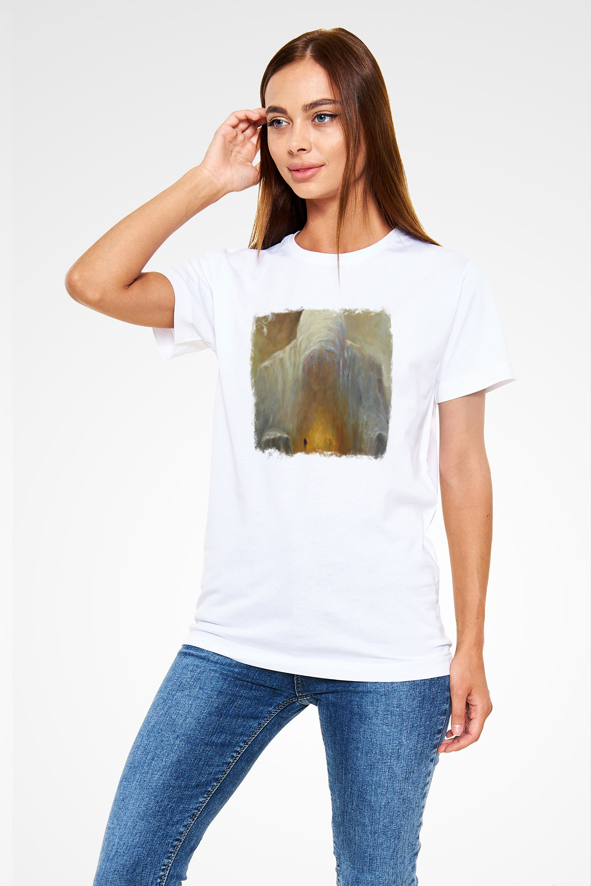Abigail Williams Baskılı Unisex Beyaz Tişört