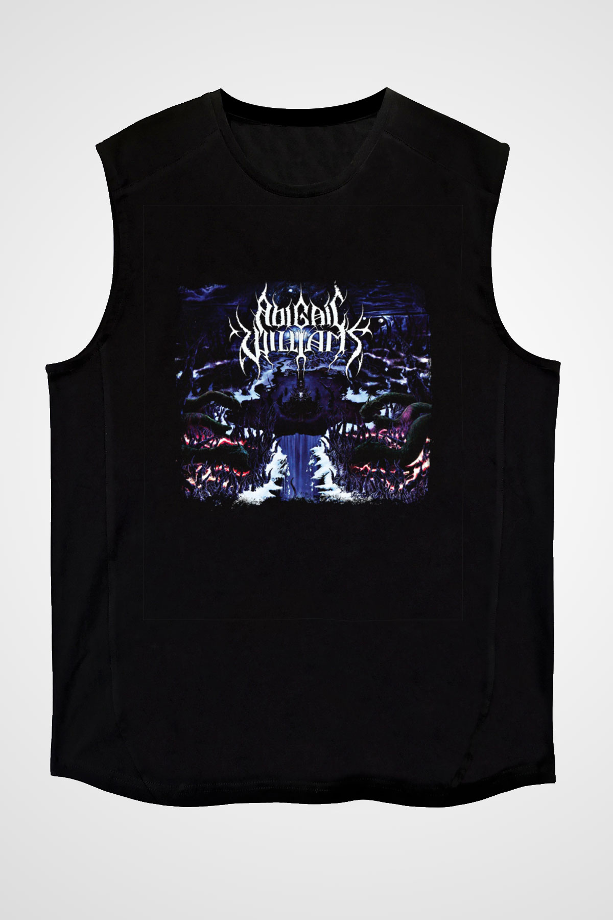 Abigail Williams Baskılı Unisex Siyah Kolsuz Tişört